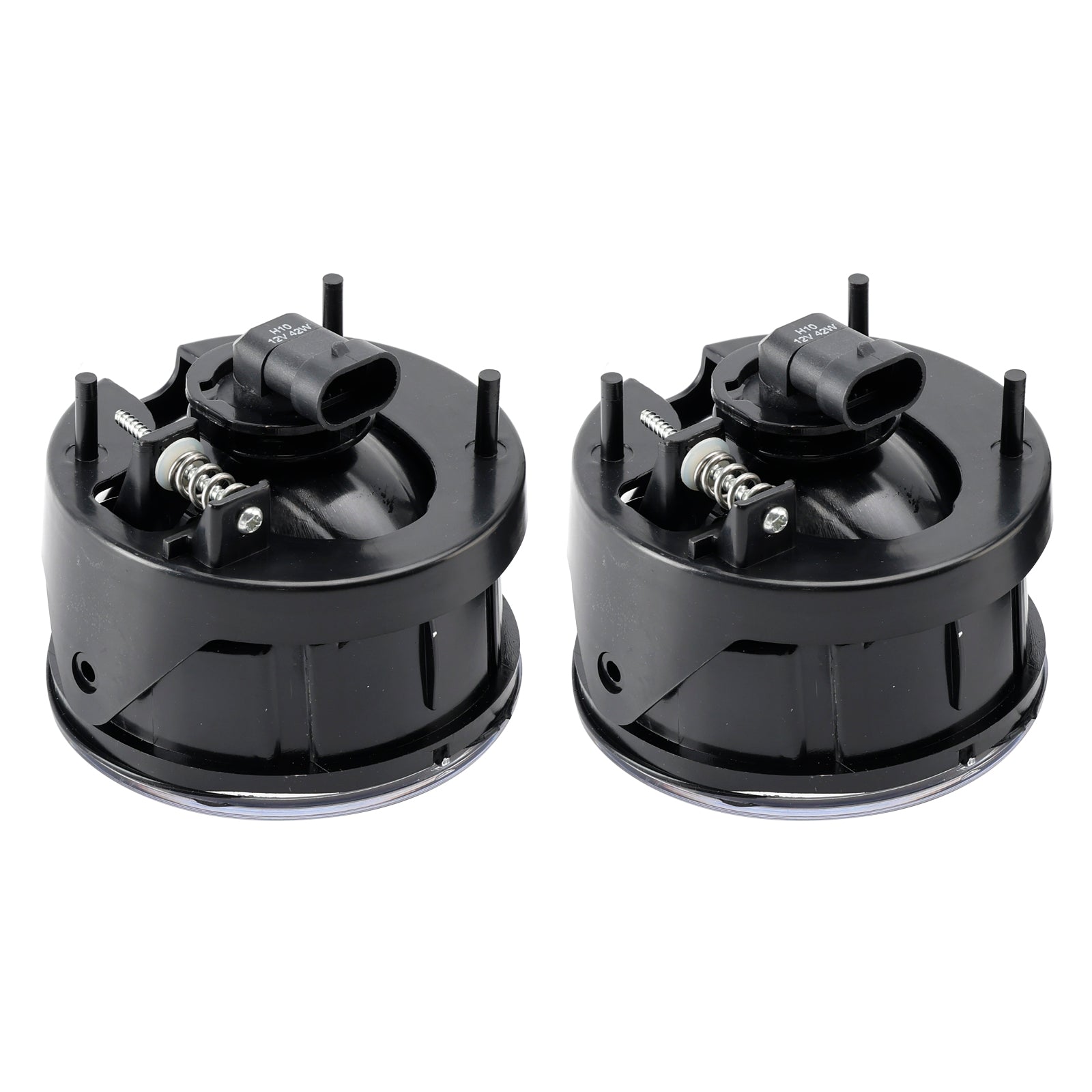 Par de luces antiniebla delantera con bombillas para Ford Expedition 2007-2014, vidrio transparente