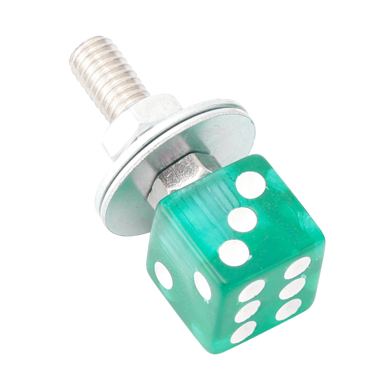 2x aangepast plastic dobbelstenen kentekenplaat voor groen plastic voor motorfietsbobbermotorfiets