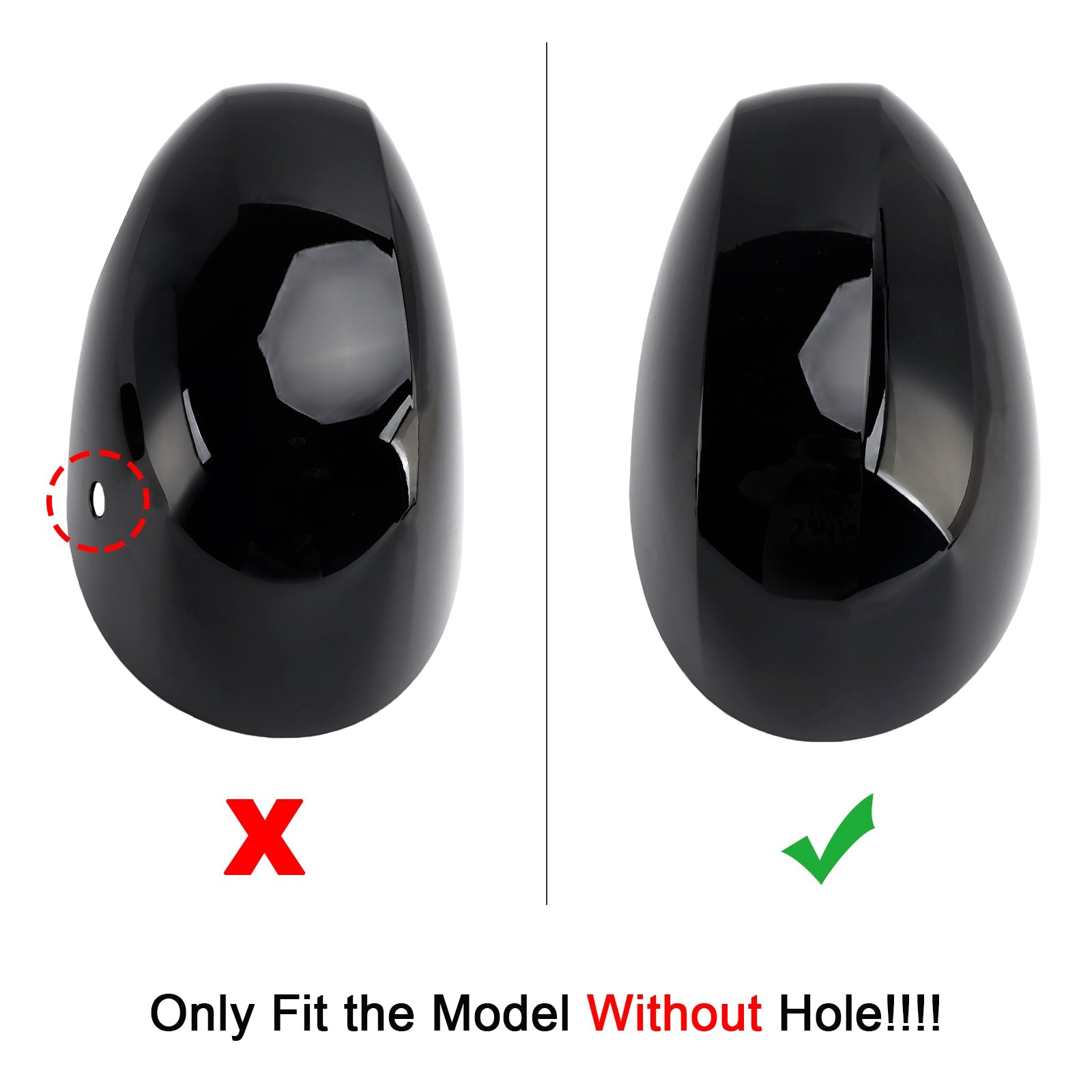 Coque de rétroviseur droit sans trou 51169881534 pour MINI Cooper F54 F55 F56 F57 20-24