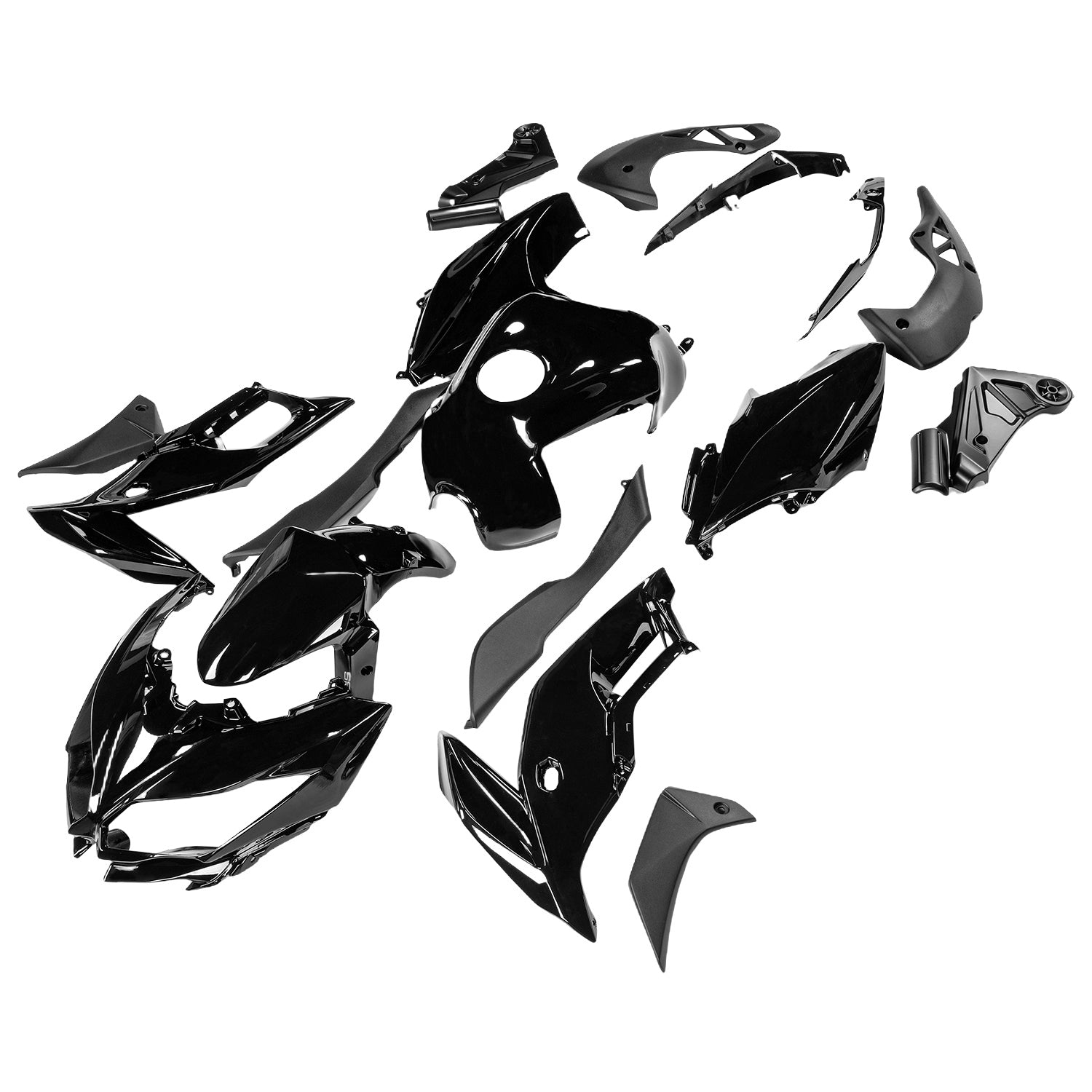 Carénage de carrosserie en plastique ABS d'injection adapté à Kawasaki VERSYS650 2015-2021 13#