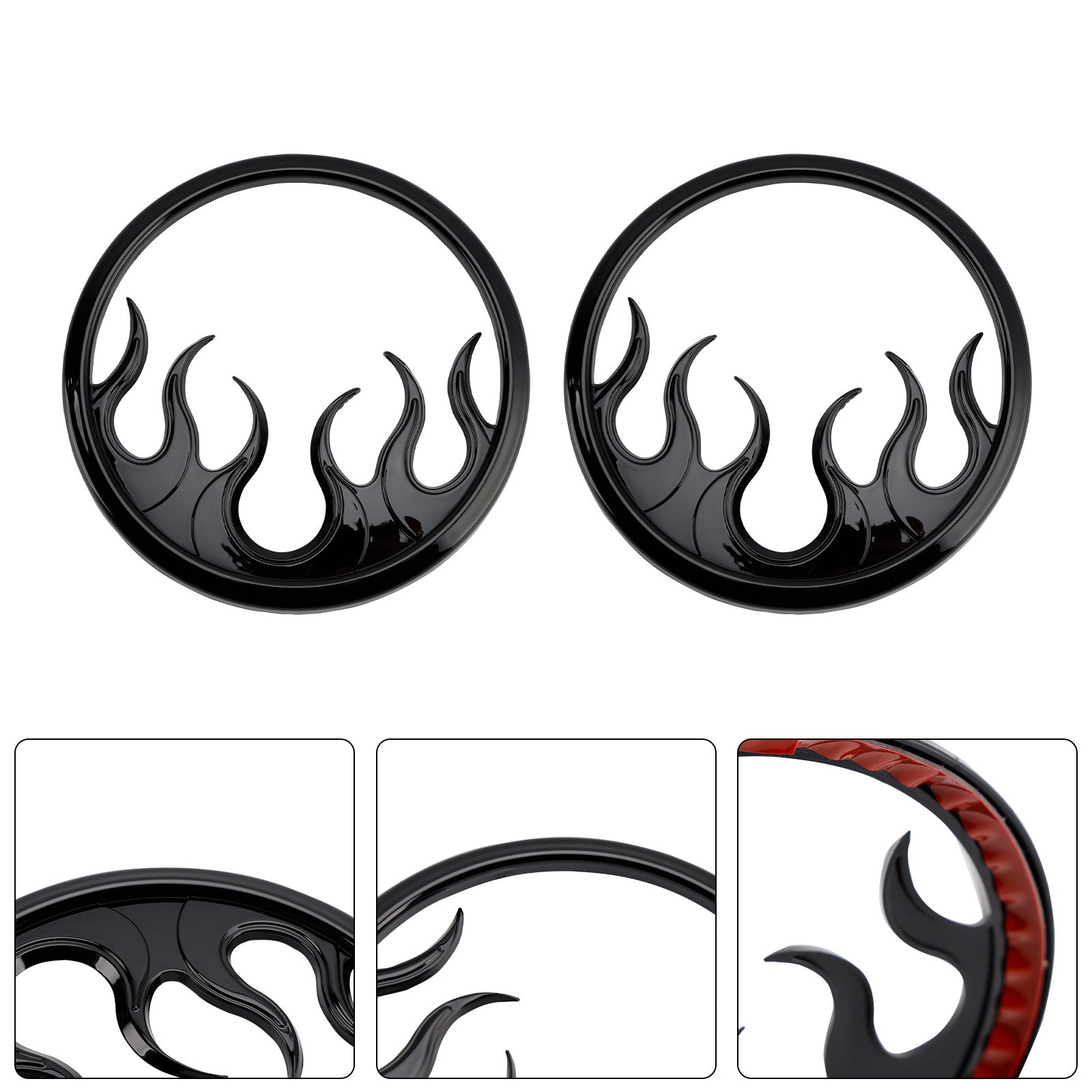 Flame Speaker Grills Decoratieve rand voor Touring Electra Glide Ultra Classic
