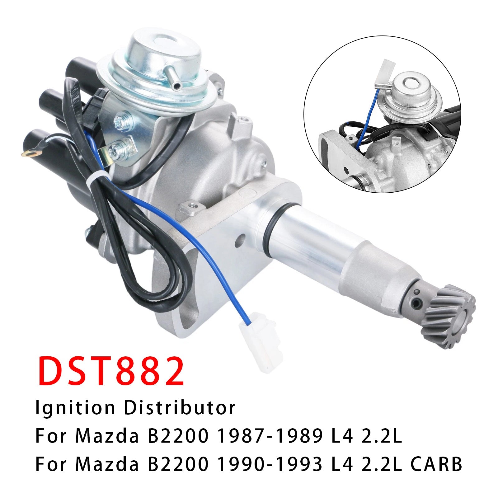 Sytytyksen jakaja päällä ja roottorilla DST882 Mazda B2200 1987-1993