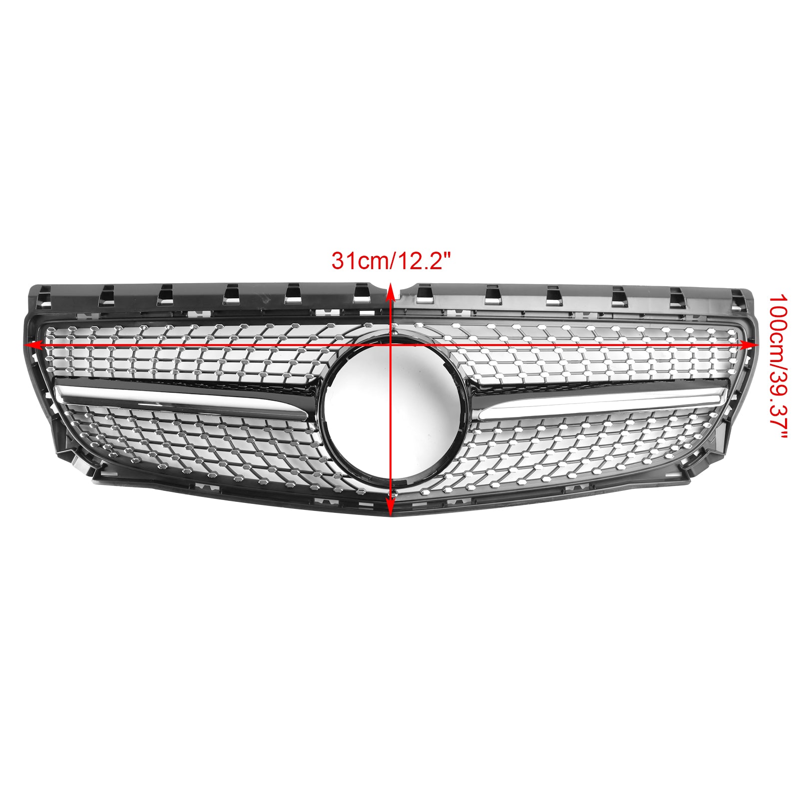 Front Radiator Grille Pour Mercedes B-Class W246 B160 2011-2014 Diamond
