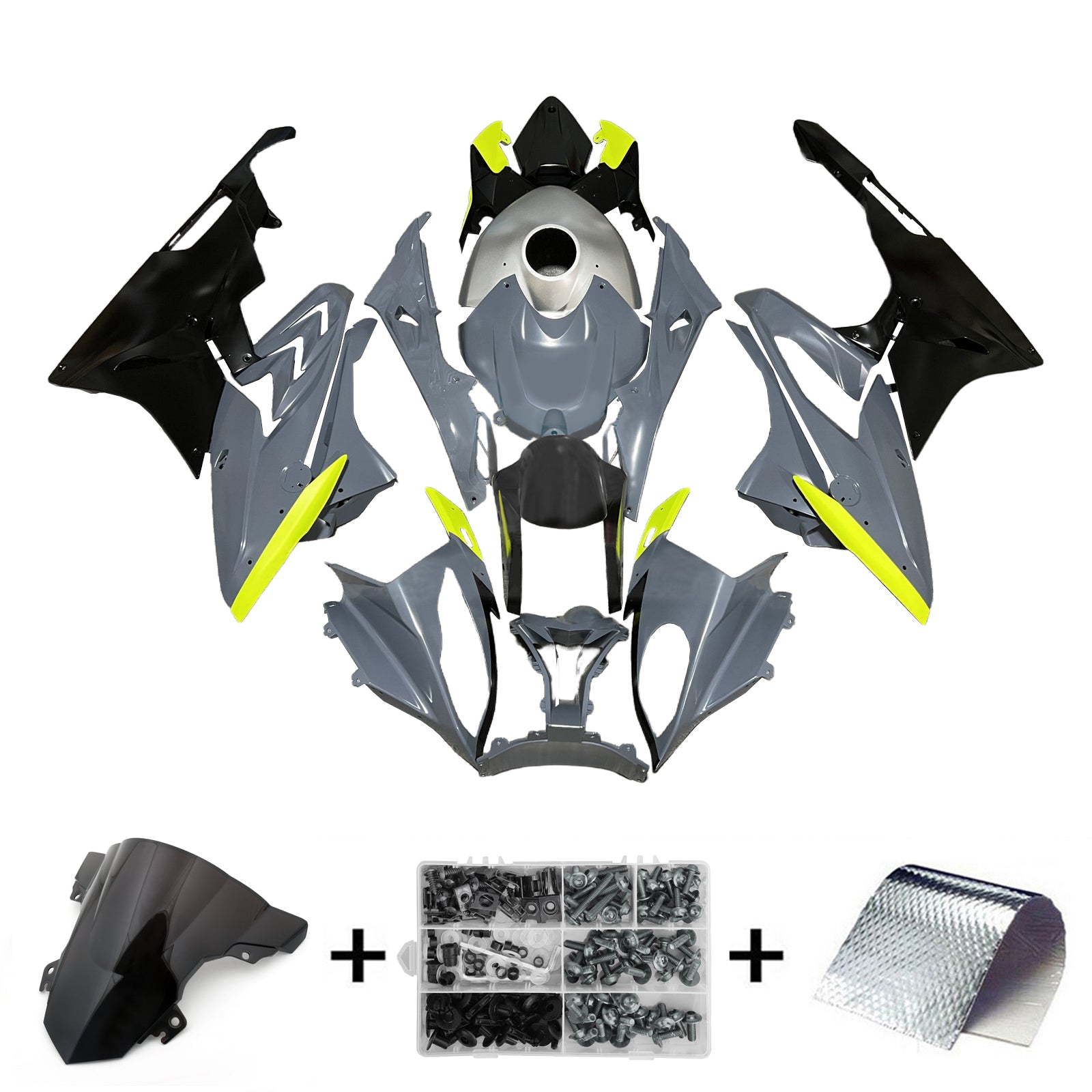 Kit de carénage injecté en plastique ABS pour BMW S1000RR 2017-2018
