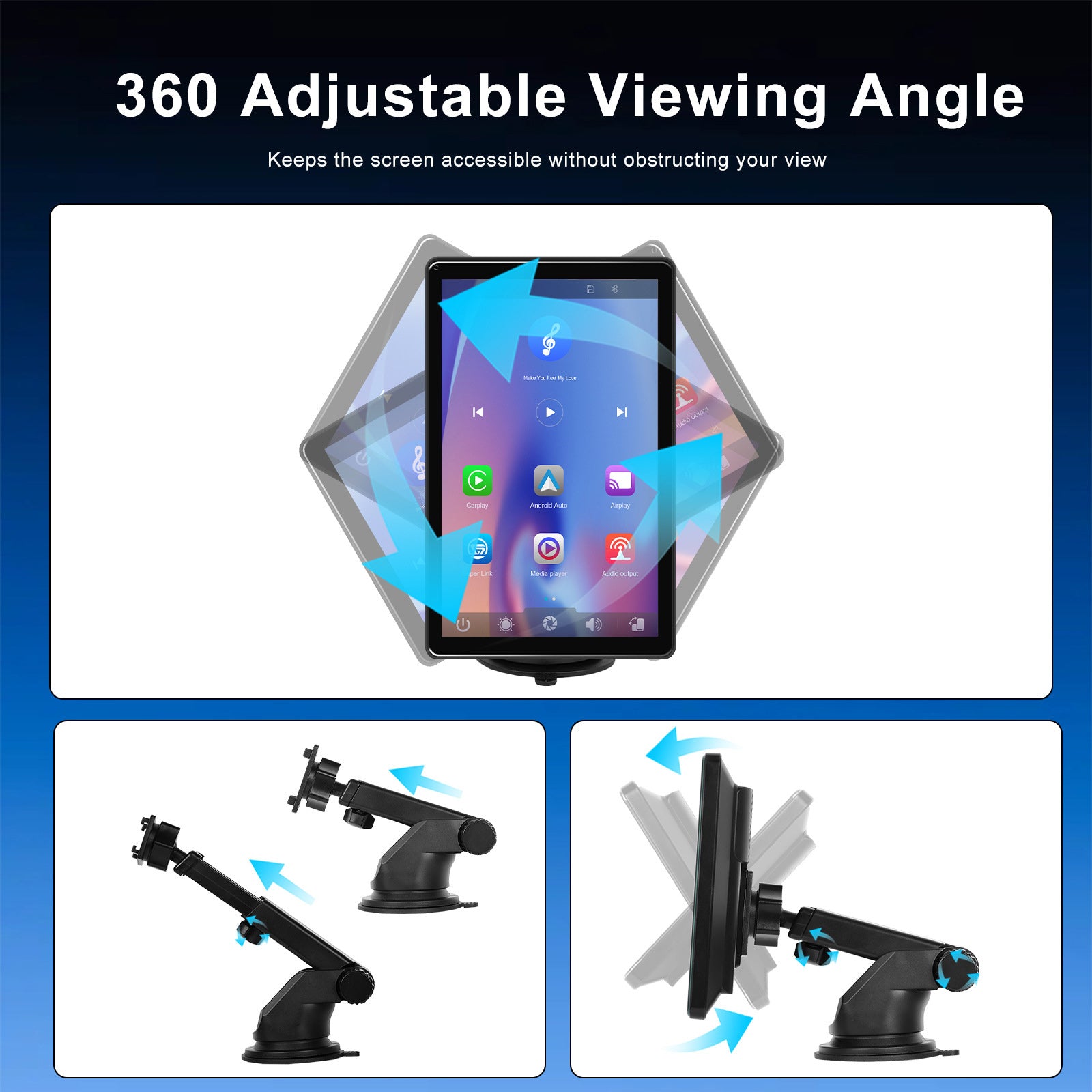 8 -calowe Apple CarPlay Android Touch Screen Auto poziome poziome wyświetlacz przełączania