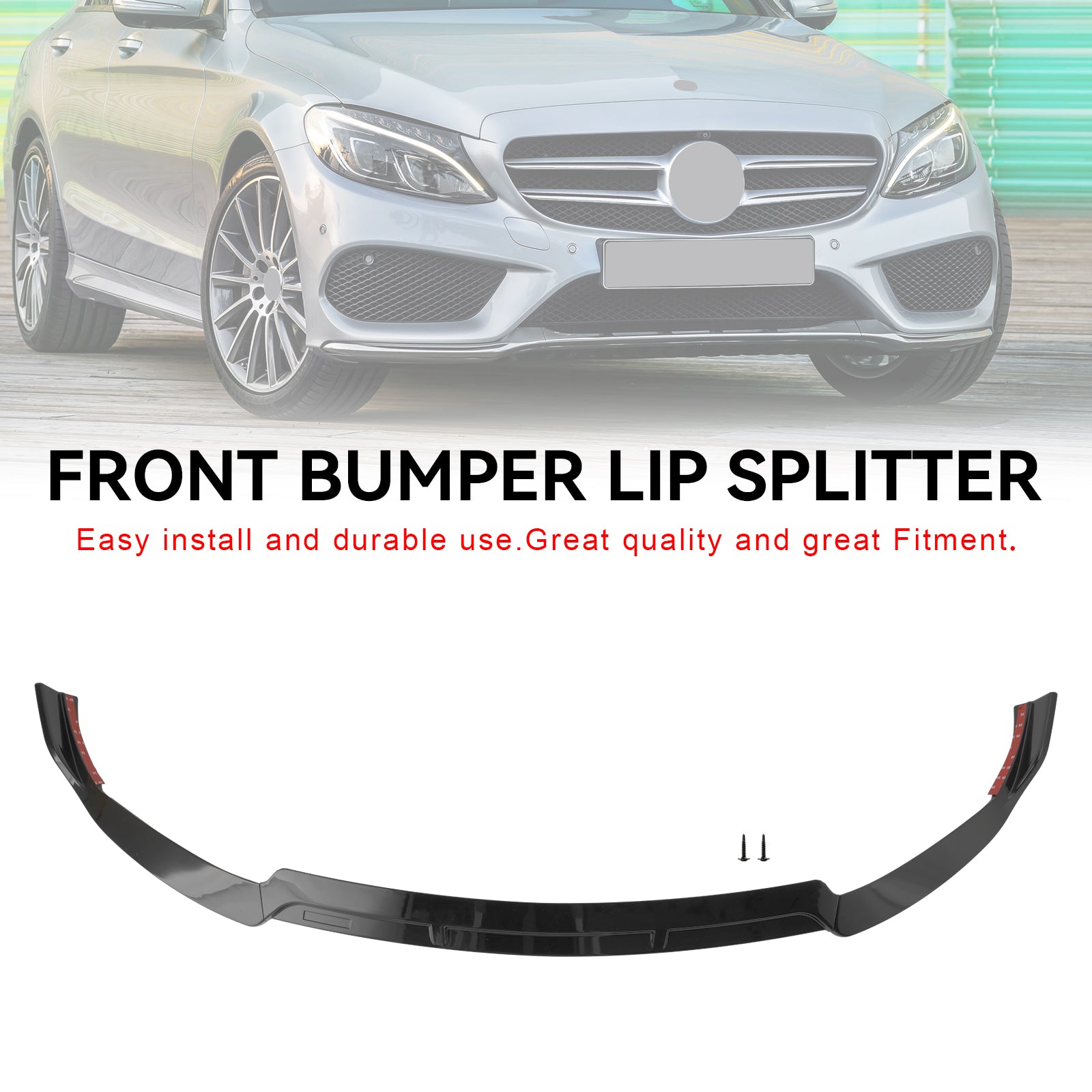 Labio divisor delantero para Mercedes Benz Clase C W205 C205 2019-2021 Estilo Brabus