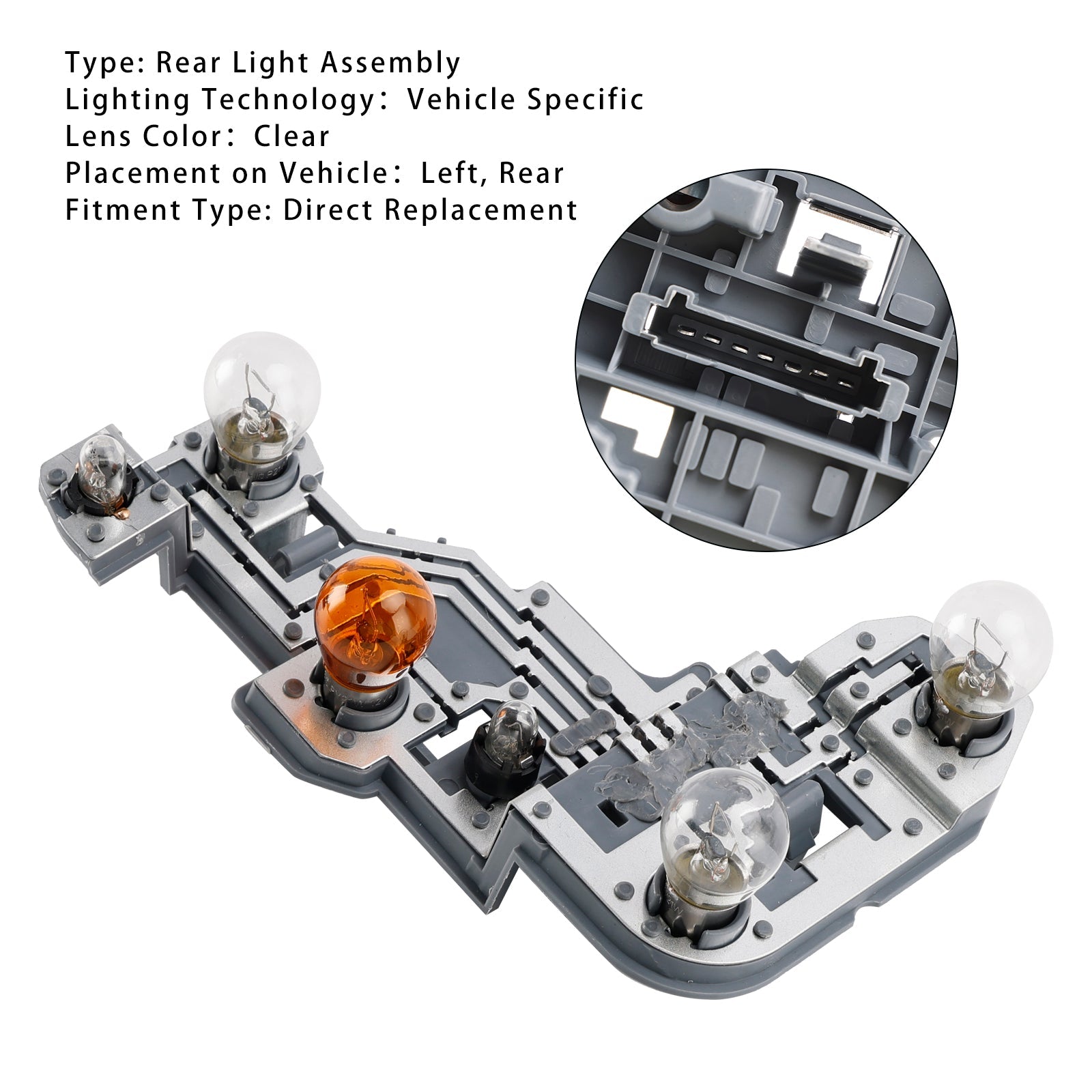 Portalampada fanale posteriore sinistro per MERCEDES BENZ CLASSE C W204 STATION WAGON C63 PRE-RESET 2007-2010 A2048201700