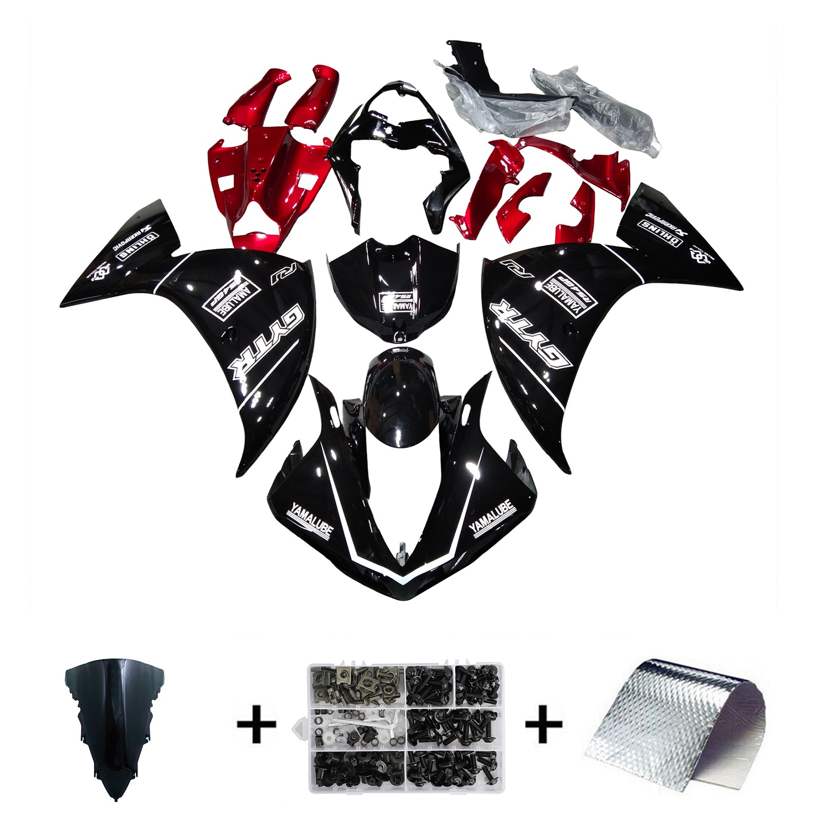 ABS PLASTIC KUIST KIT VOOR YAMAHA YZF 1000 R1 2012-2014