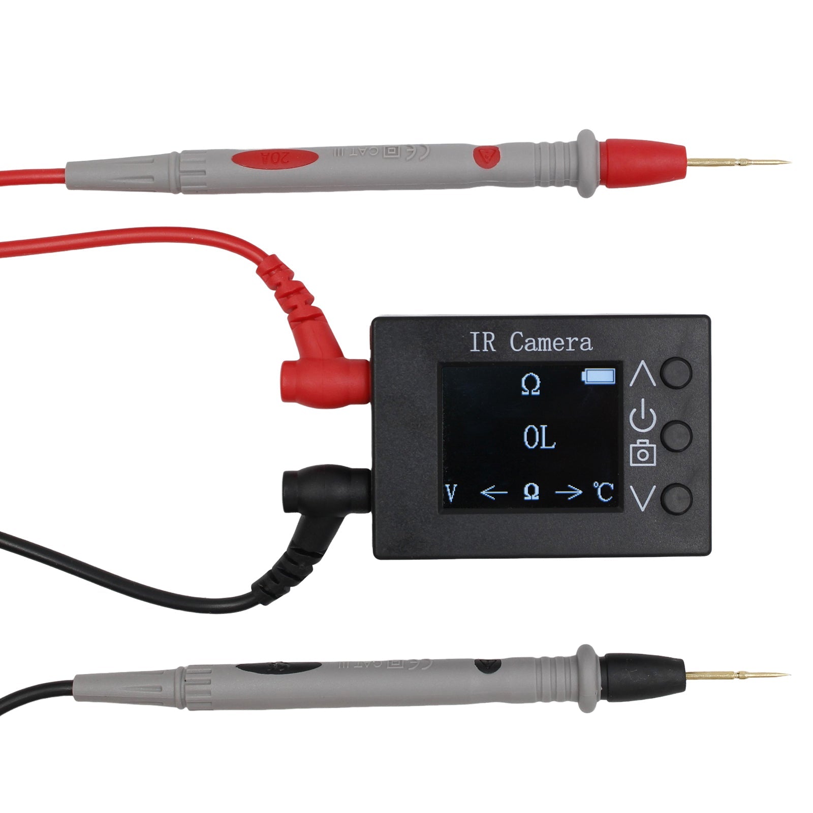 Testeur de température infrarouge 2 en 1, caméra thermique avec capteur d'imagerie 1,8 pouces