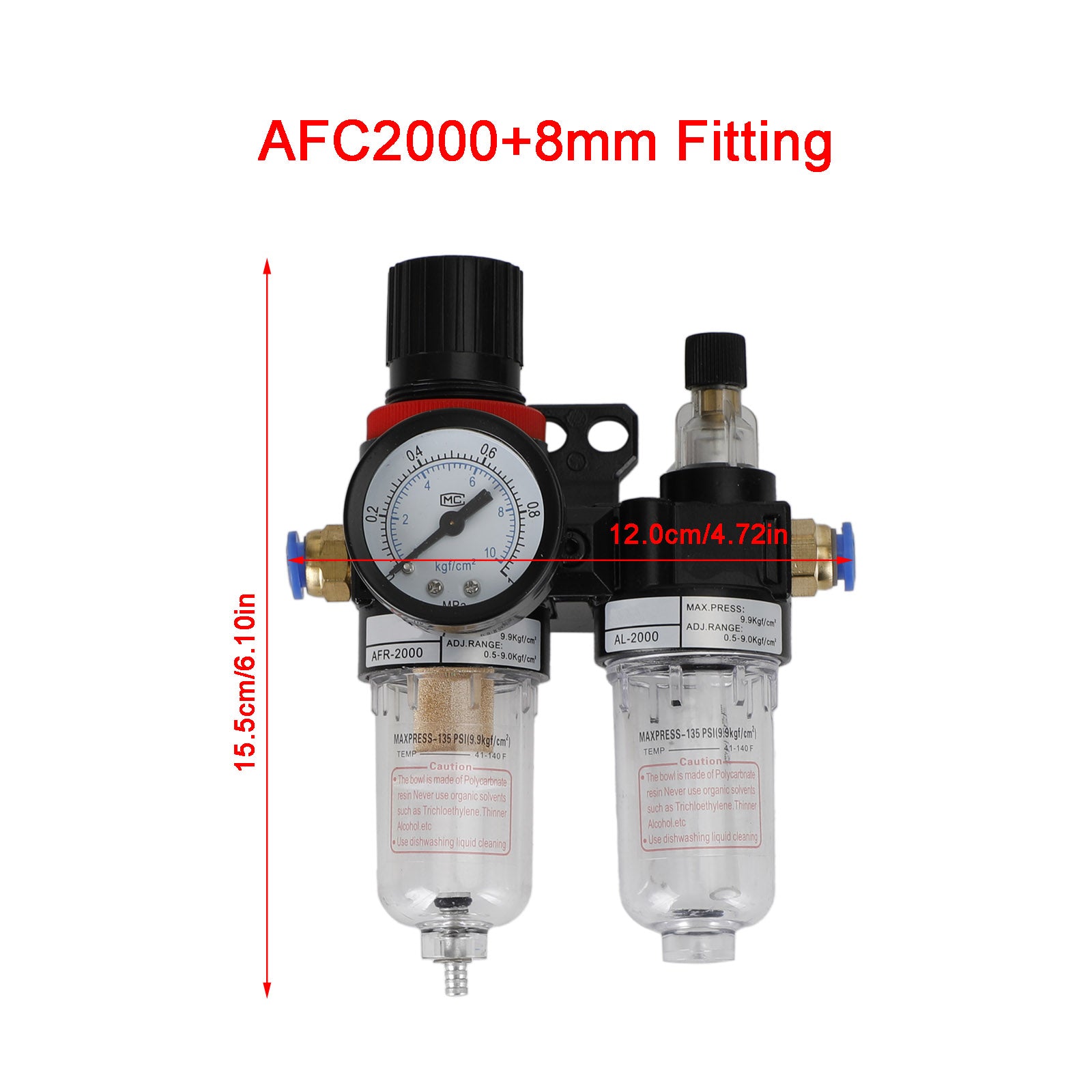 Válvula reguladora de presión de fuente de aire de tratamiento de filtro de aire AFC2000