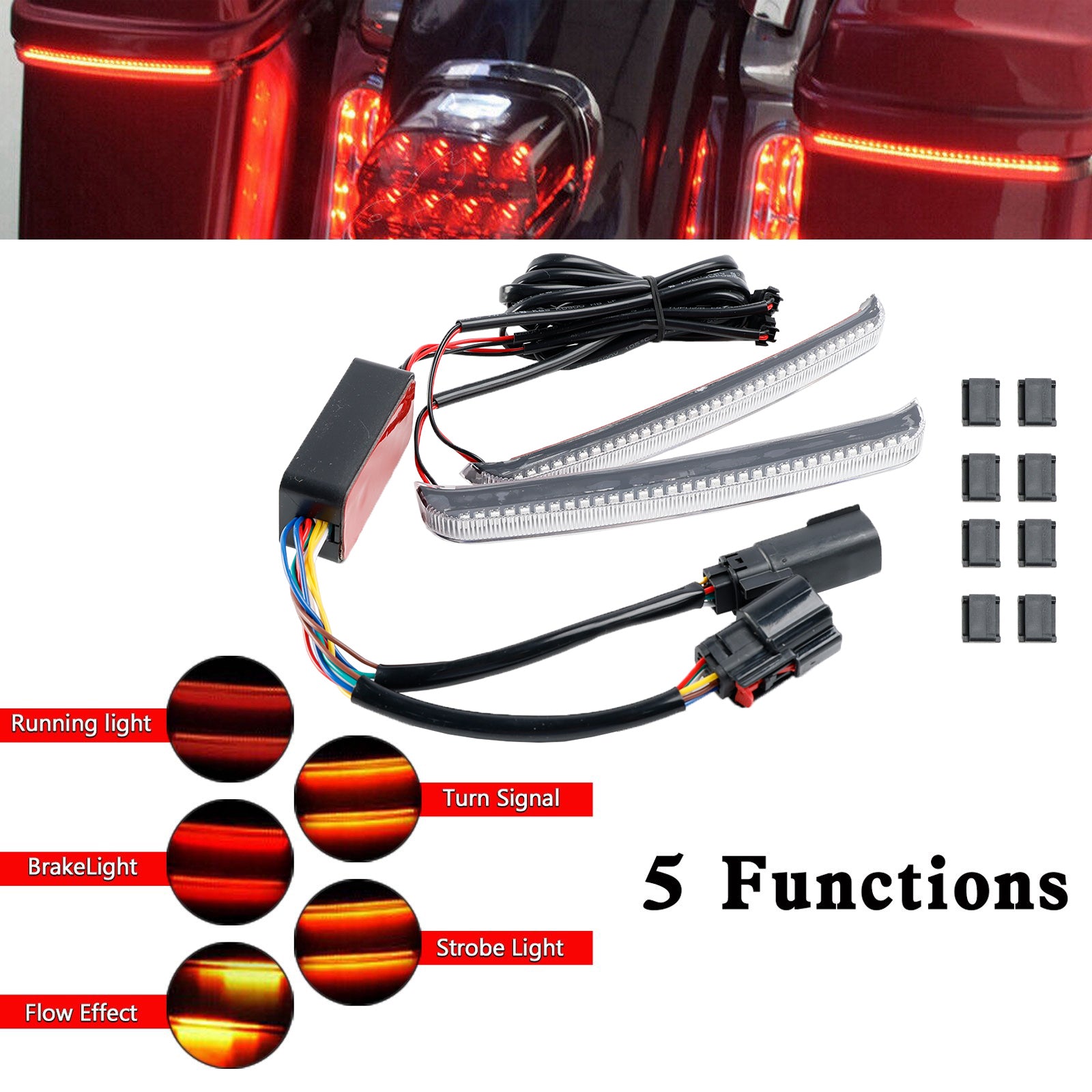 Road Glide FLHR CVO 2014-2022 Saddlebag LED smerna luč