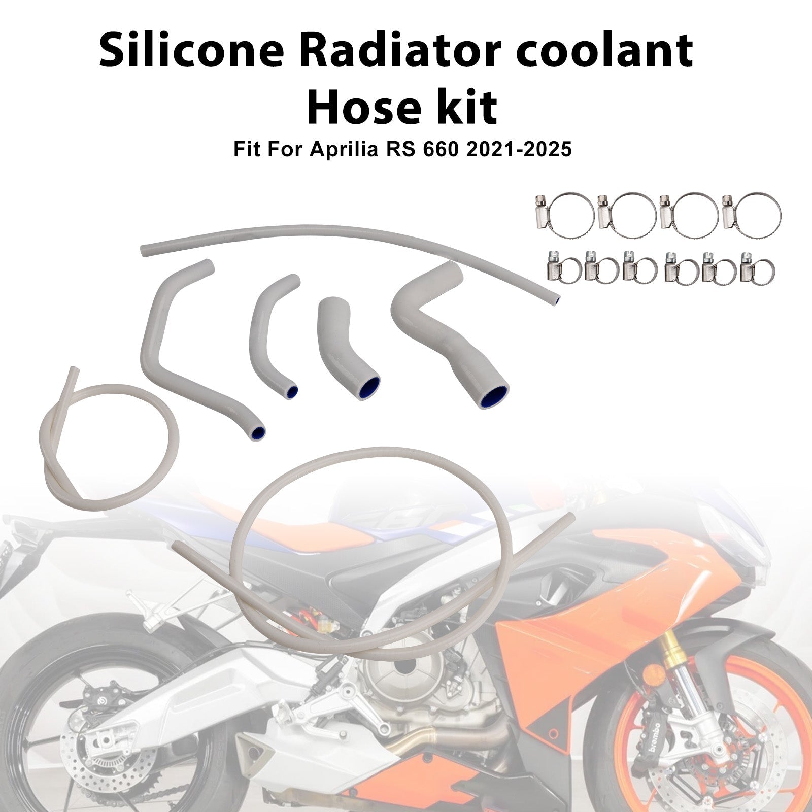 Durite de refroidissement en silicone pour radiateur Aprilia RS 660 (2021-2025)