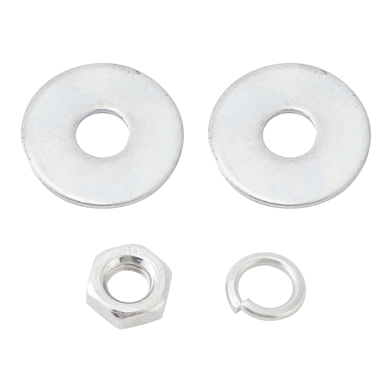 4 bulloni di targa personalizzati in plastica d'argento per moto bobber