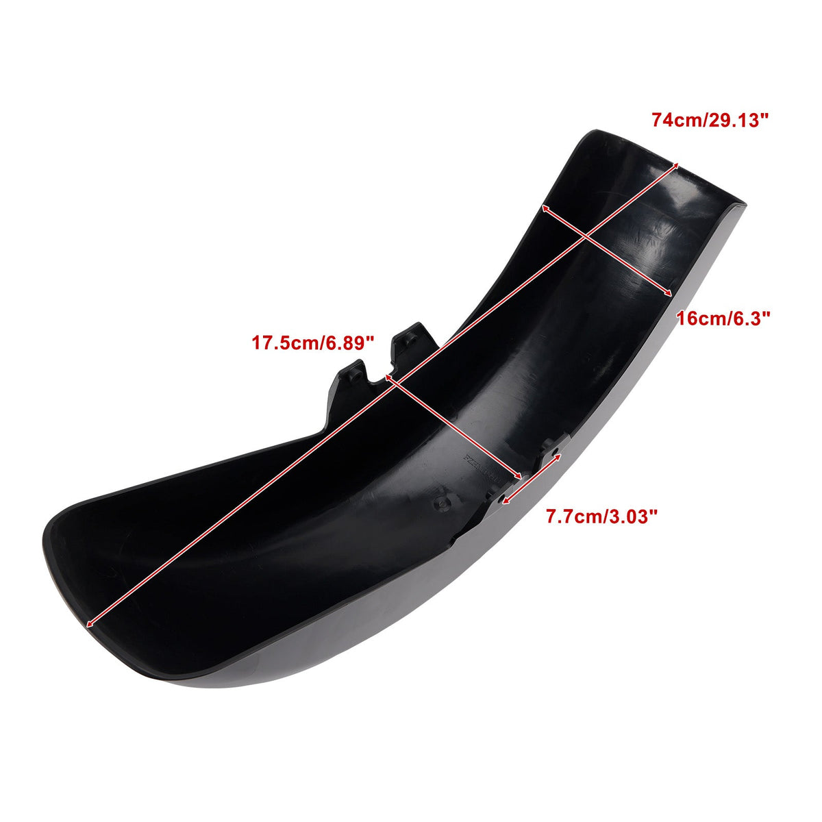 Garde-boue avant ABS noir pour Road Glide et Road King (1989-2013).