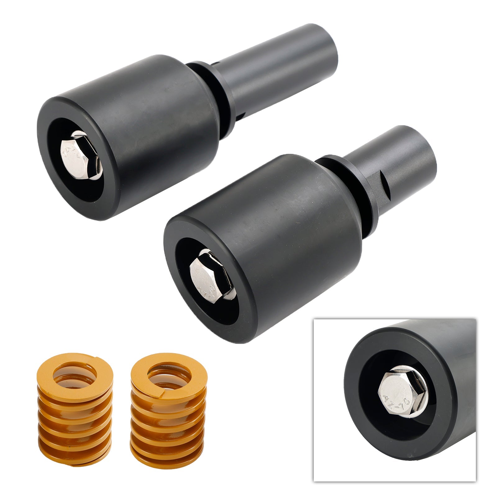 Protection de curseur de choc de cadre en aluminium noir pour Kawasaki Zx-4R Zx-4Rr 2023-2024