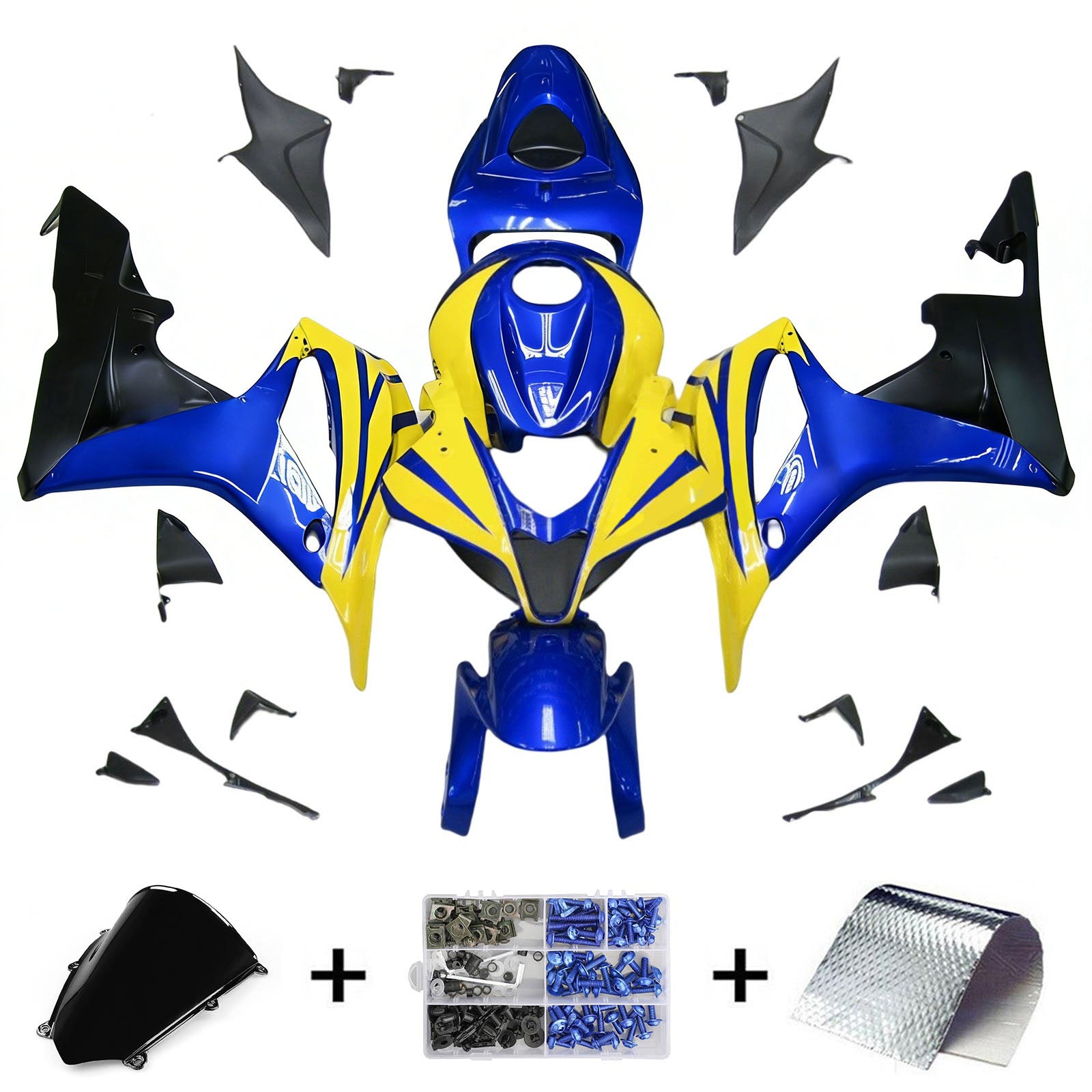 Kit de carénage à injection en plastique ABS pour Honda CBR600RR 2007-2008 F5