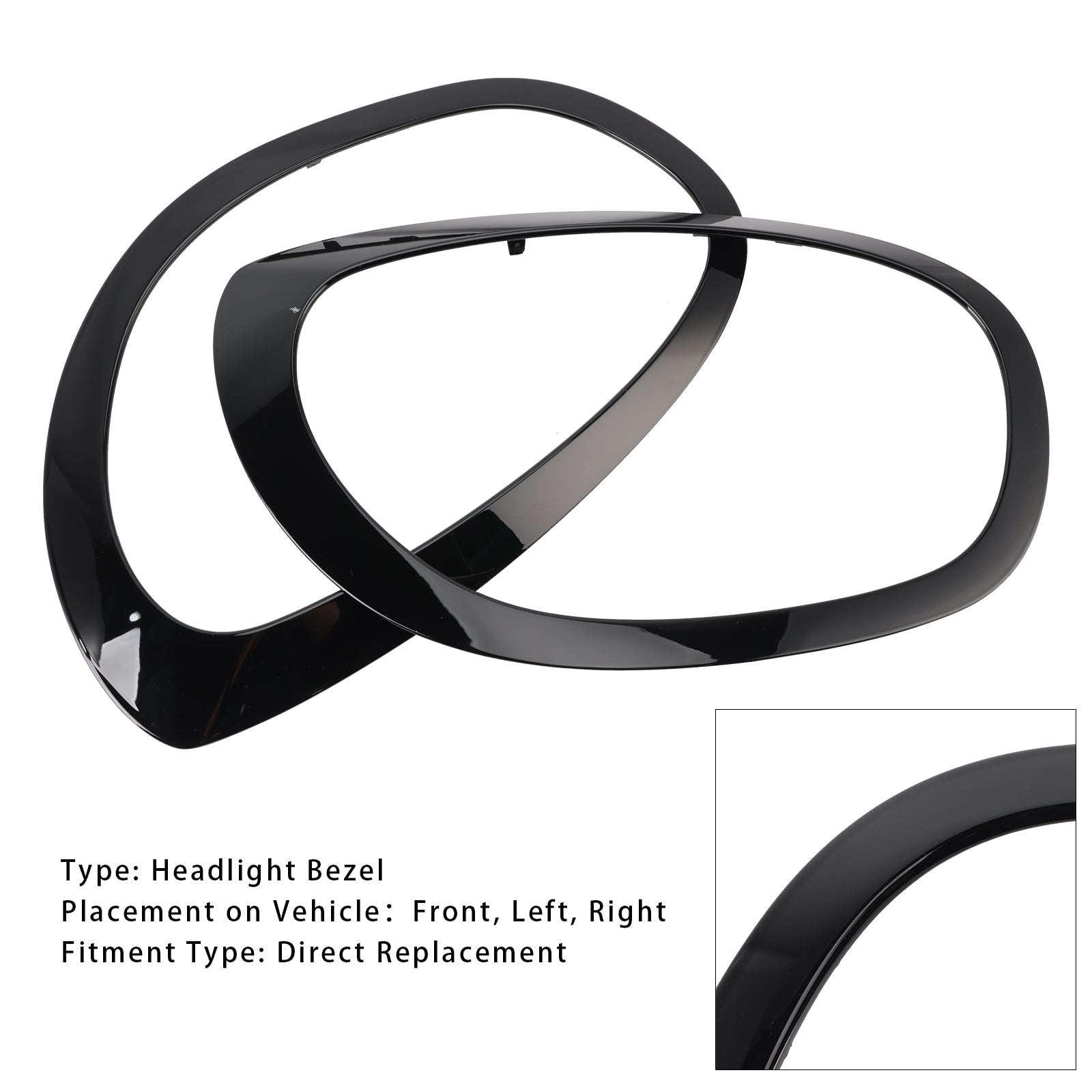 2 vasemman ja oikean ajovaloa Mini Cooper Countrymanille 2017-2023