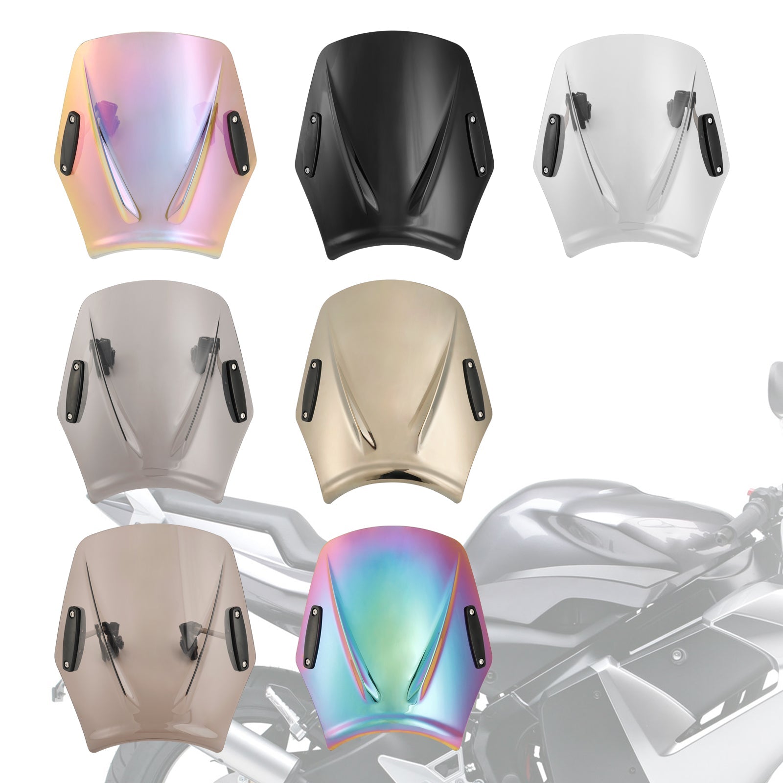 Moto con manubrio 22 mm/7/8 "Vidone del parabrezza universale