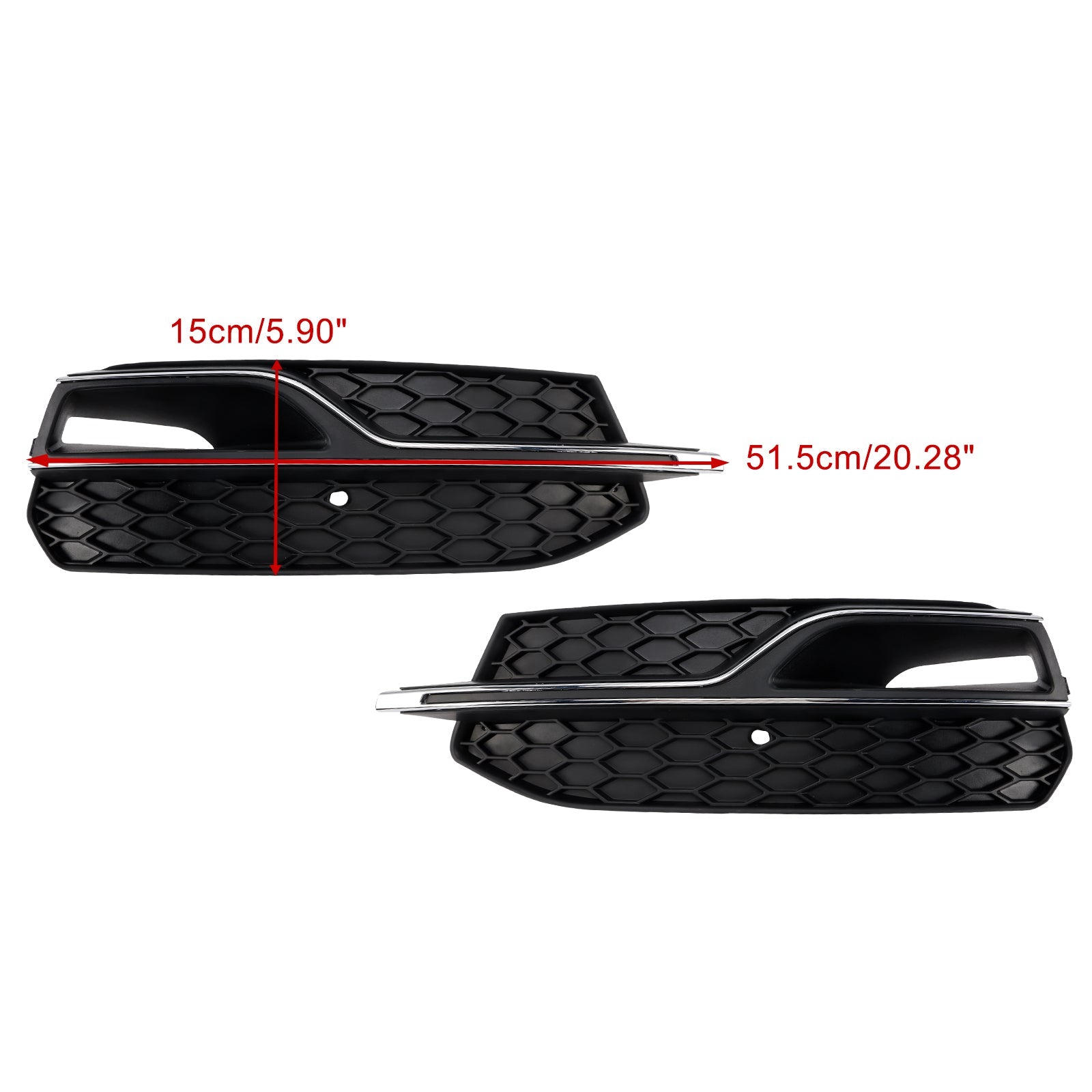 Lower Protective Grid van de voorste mistlichten voor Audi A3 S3 S-Line 2013-2016