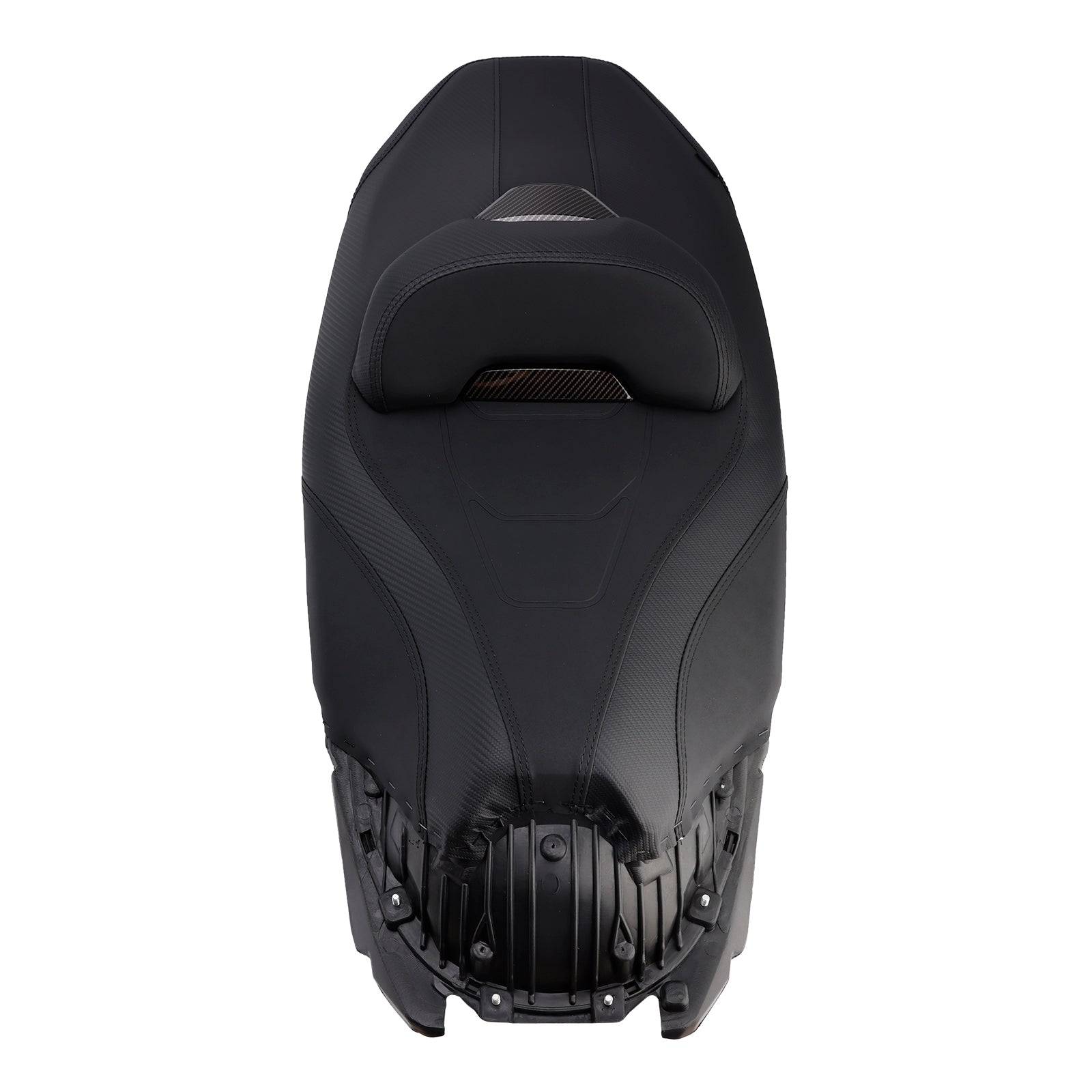 Siège passager complet avec dossier orange pour Honda Adv350 (2022-2025).