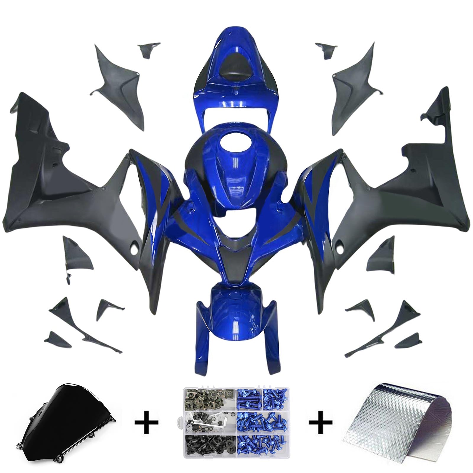 Kit de carénage par injection, carrosserie en plastique ABS pour Honda CBR600RR 2007-2008 F5
