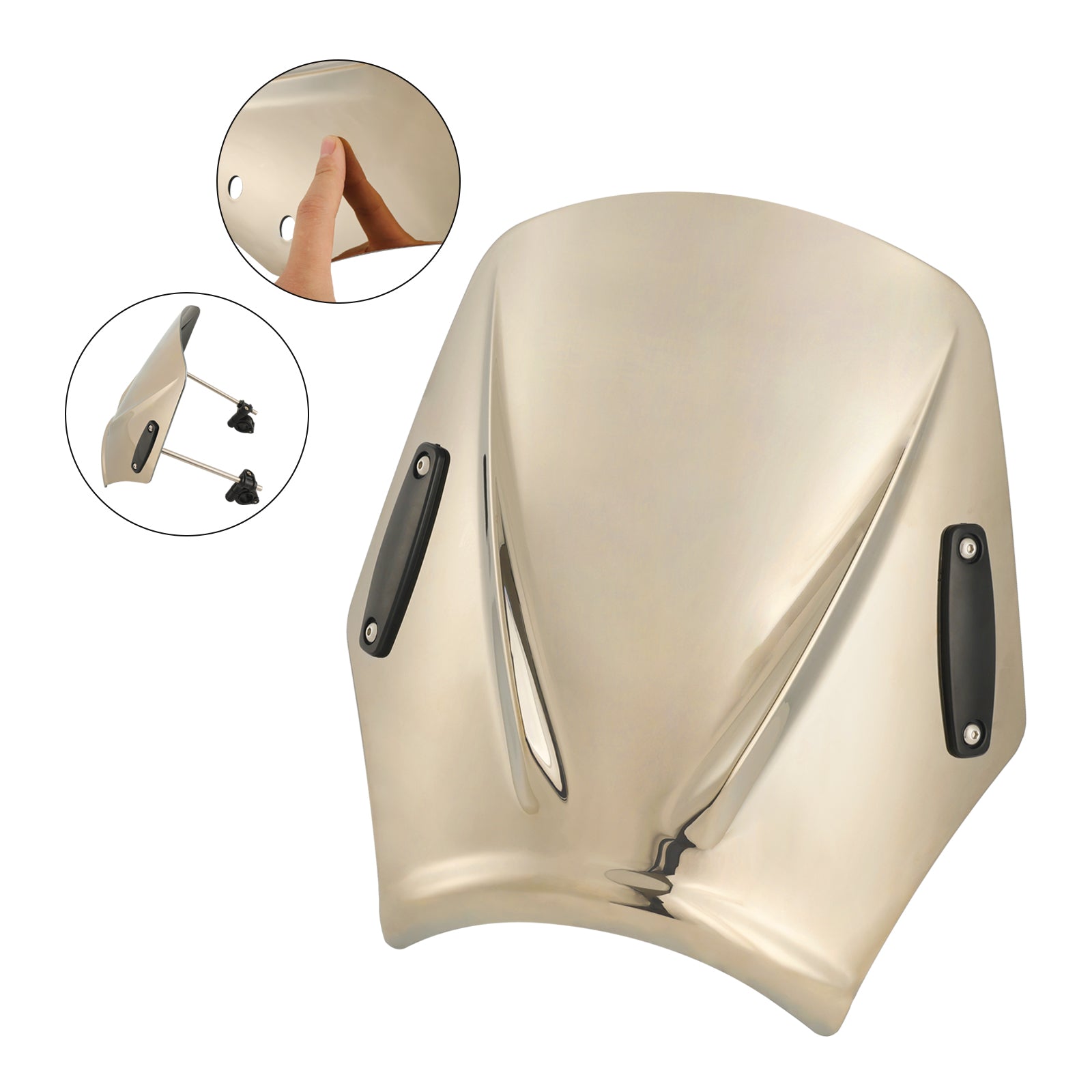 Moto con manubrio 22 mm/7/8 "Vidone del parabrezza universale