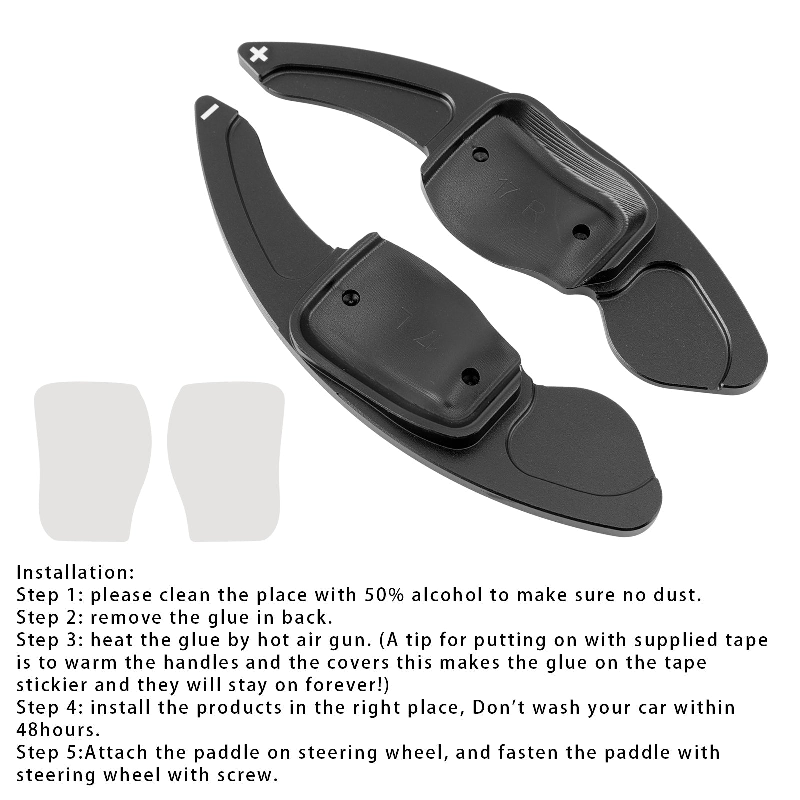 Verlenging van snelheidsverandering pallets achter het wiel voor stoel VW Scirocco