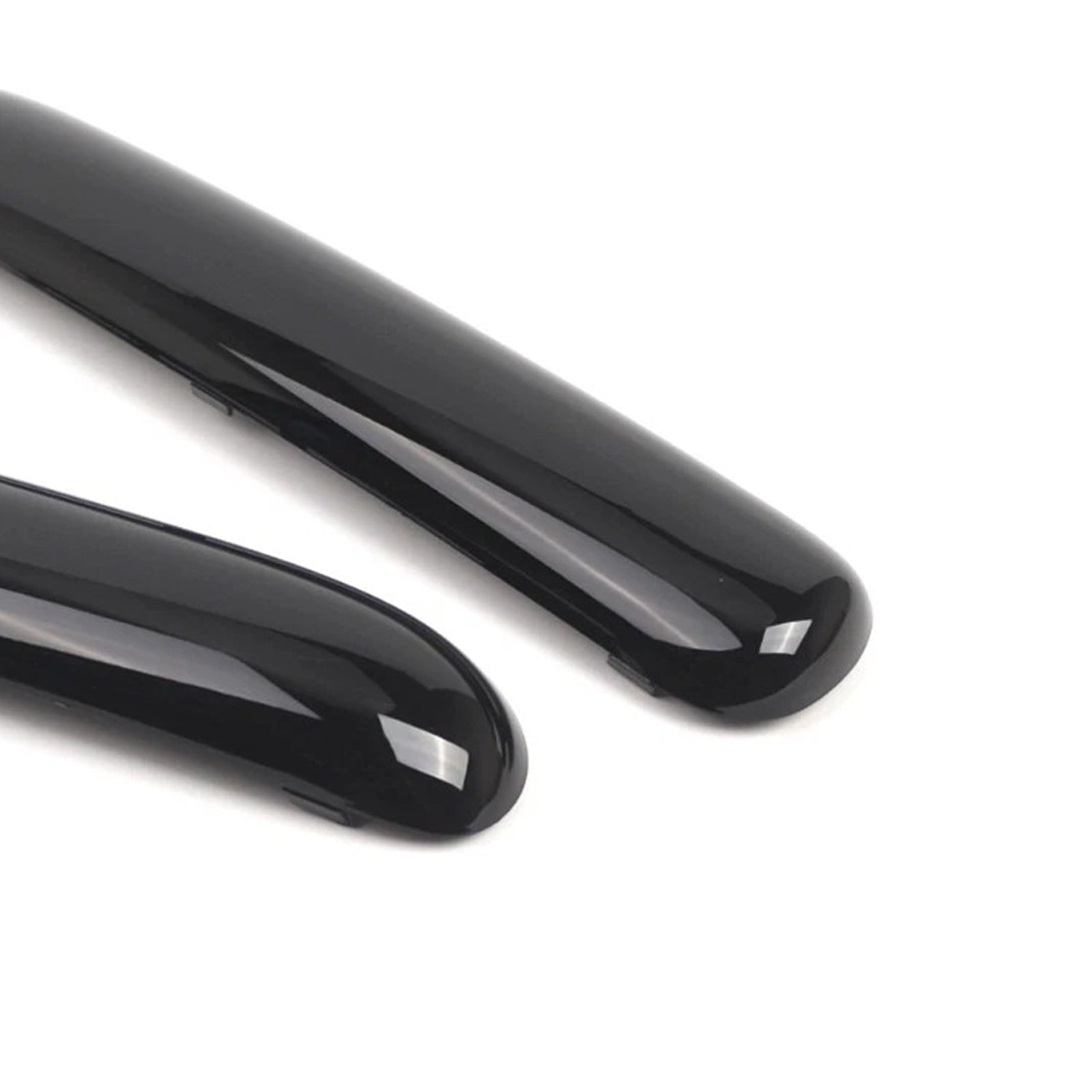 Paire de garnitures de pare-chocs avant noir brillant pour Mini One Cooper R50/R52/R53 (2001-2004)