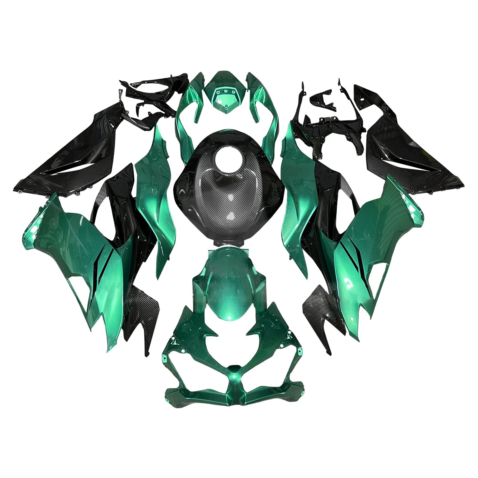 Kit di carenatura a iniezione, corpo in plastica ABS per Kawasaki ZX6R 2019-2023