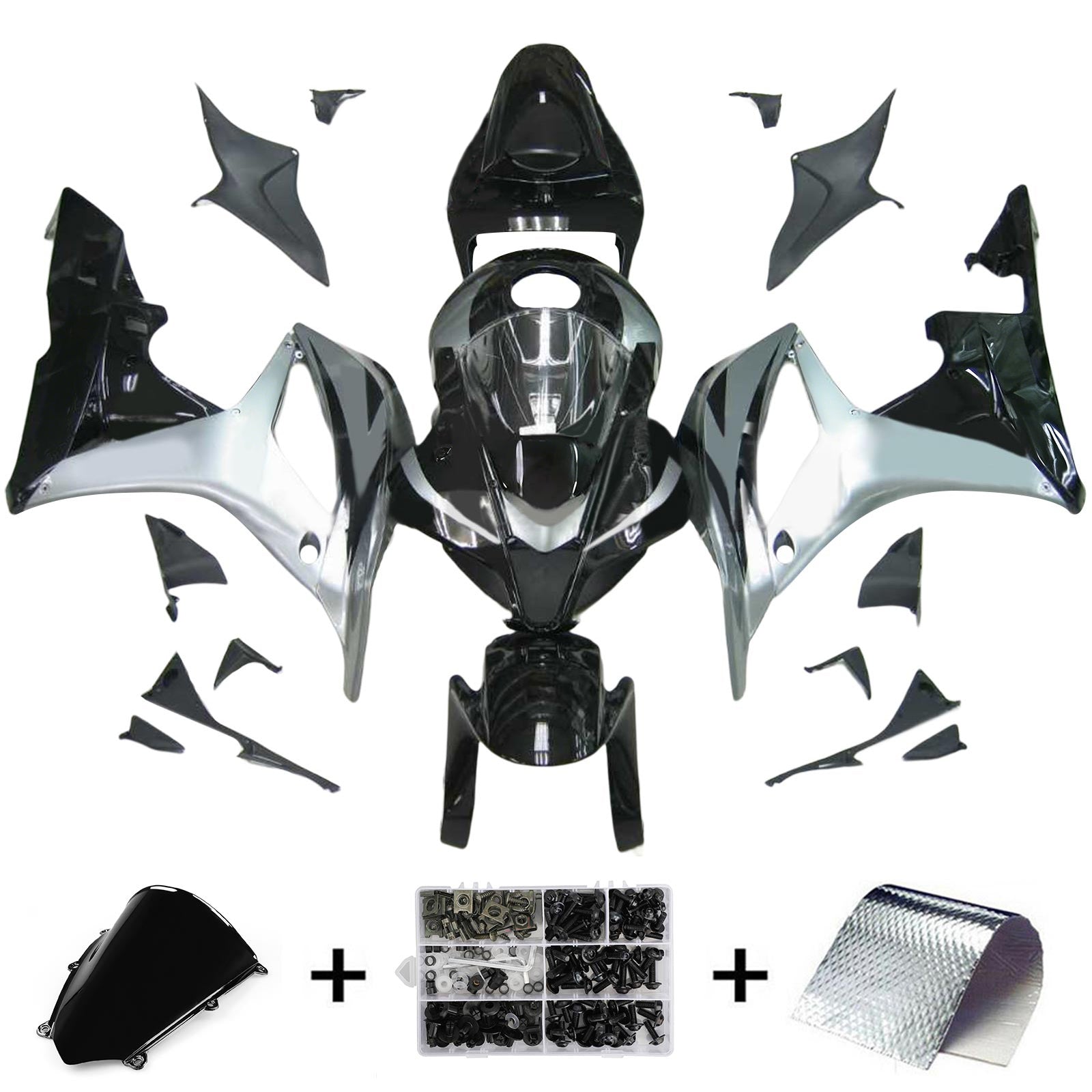 Kit de carénage par injection, carrosserie en plastique ABS pour Honda CBR600RR 2007-2008 F5