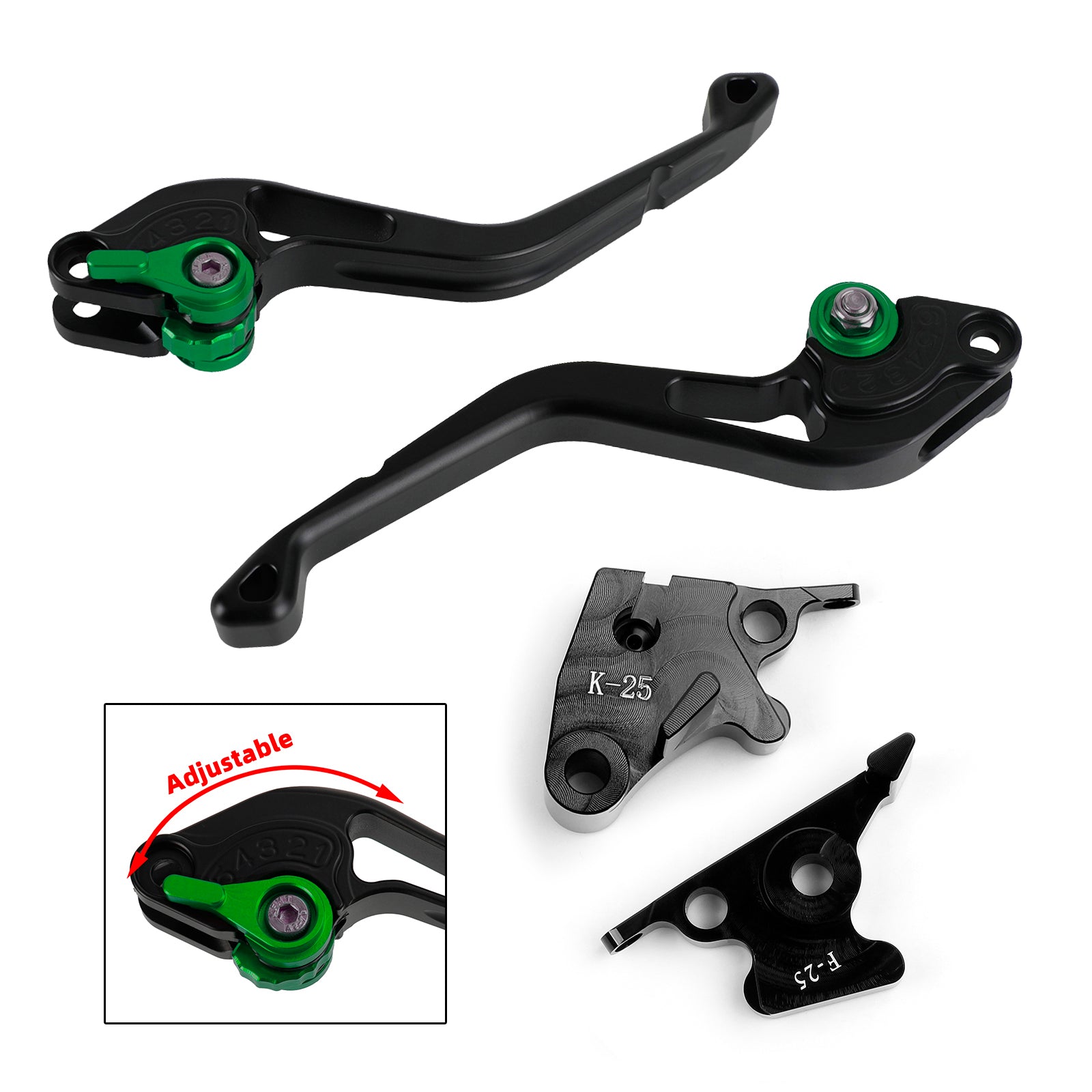 Kawasaki Ninja 250R 400 /Z300 Z250SL NUOVA leva freno frizione corta