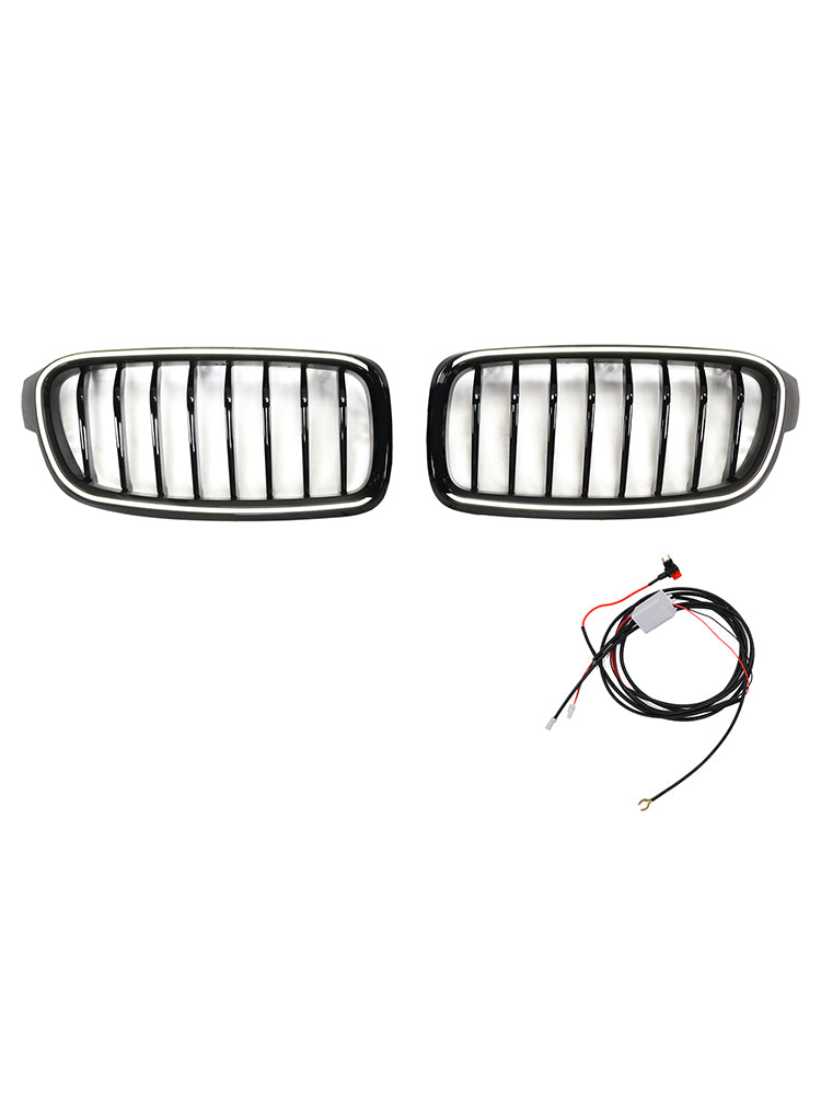 Requería frontal negra brillante para BMW 3 Series F31 Touring 2012-2019 51137263481 51137255412