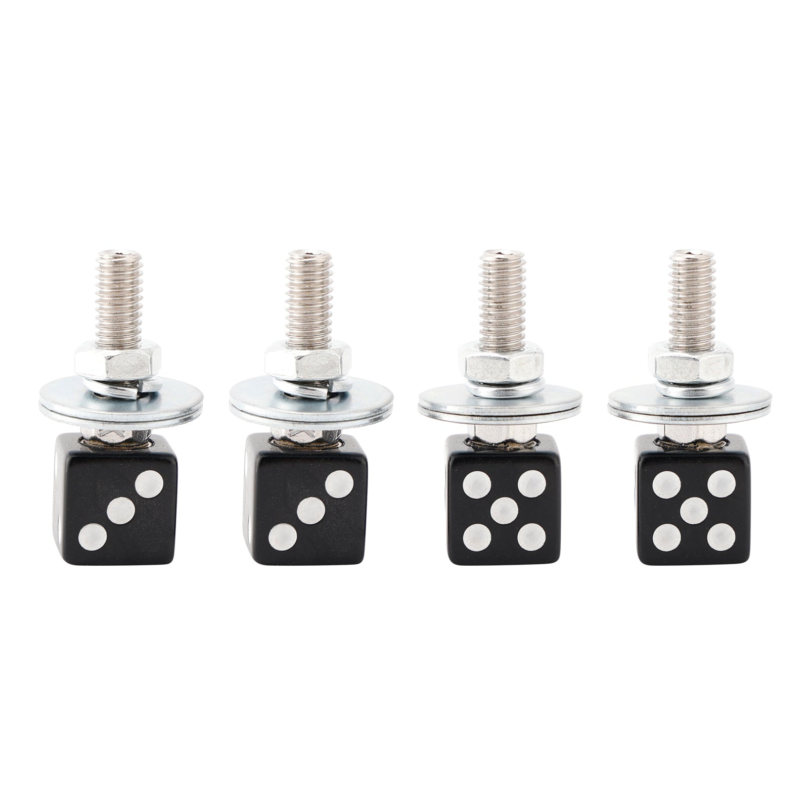 4 x plástico de plástico negro placas de fijación de placa para motocicleta y bicicleta