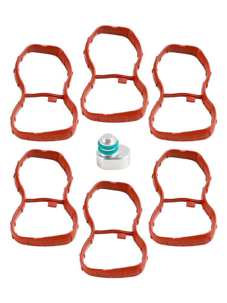 Junta del colector de admisión de 6 uds 1167807480 para BMW E90-93 F10 F11 F07 X5 X6 N57