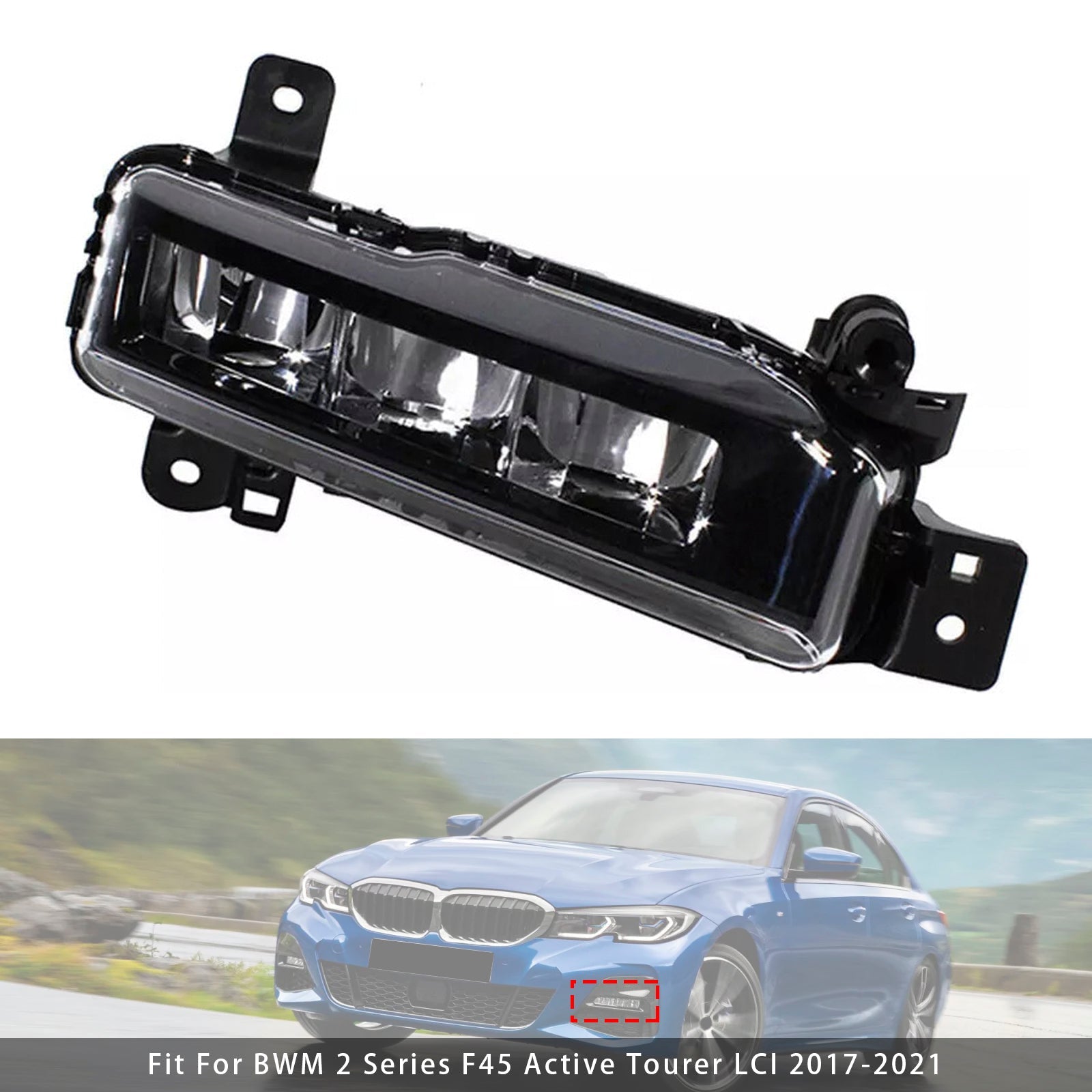 1 feu antibrouillard avant gauche à LED pour BMW G20 G21 X1 F48 LCI F45 F46 63178089525