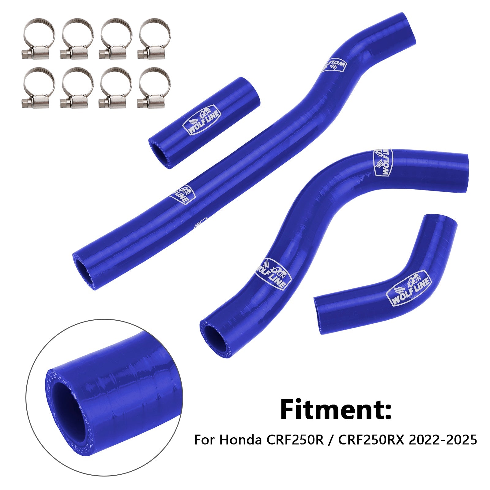 Durite de refroidissement en silicone pour radiateur Honda CRF250R et CRF250RX (2022-2025)