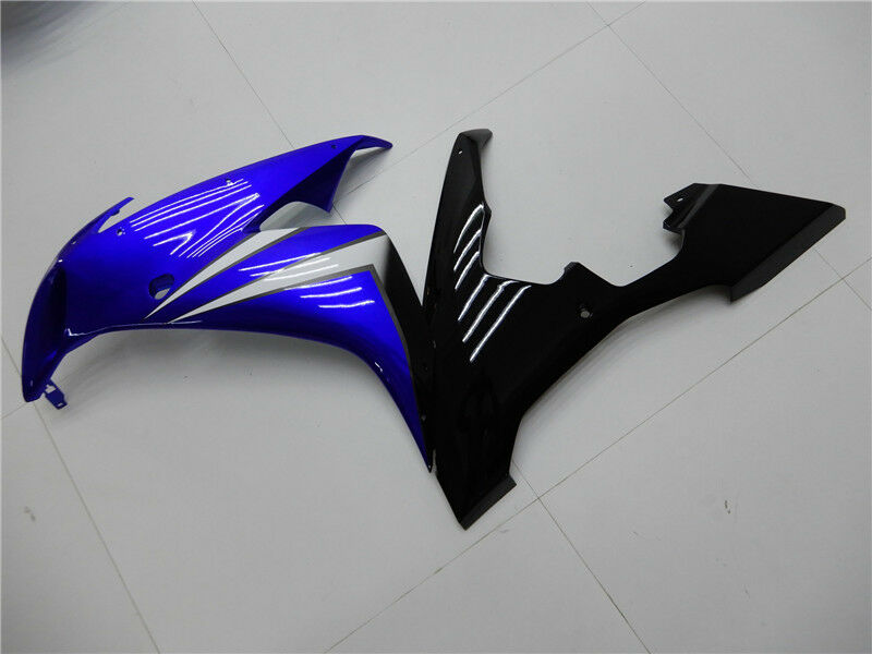 Zestaw plastikowych owiewek ABS z połyskiem w kolorze niebieskim, pasujący do Yamaha YZF R1 2004-2006