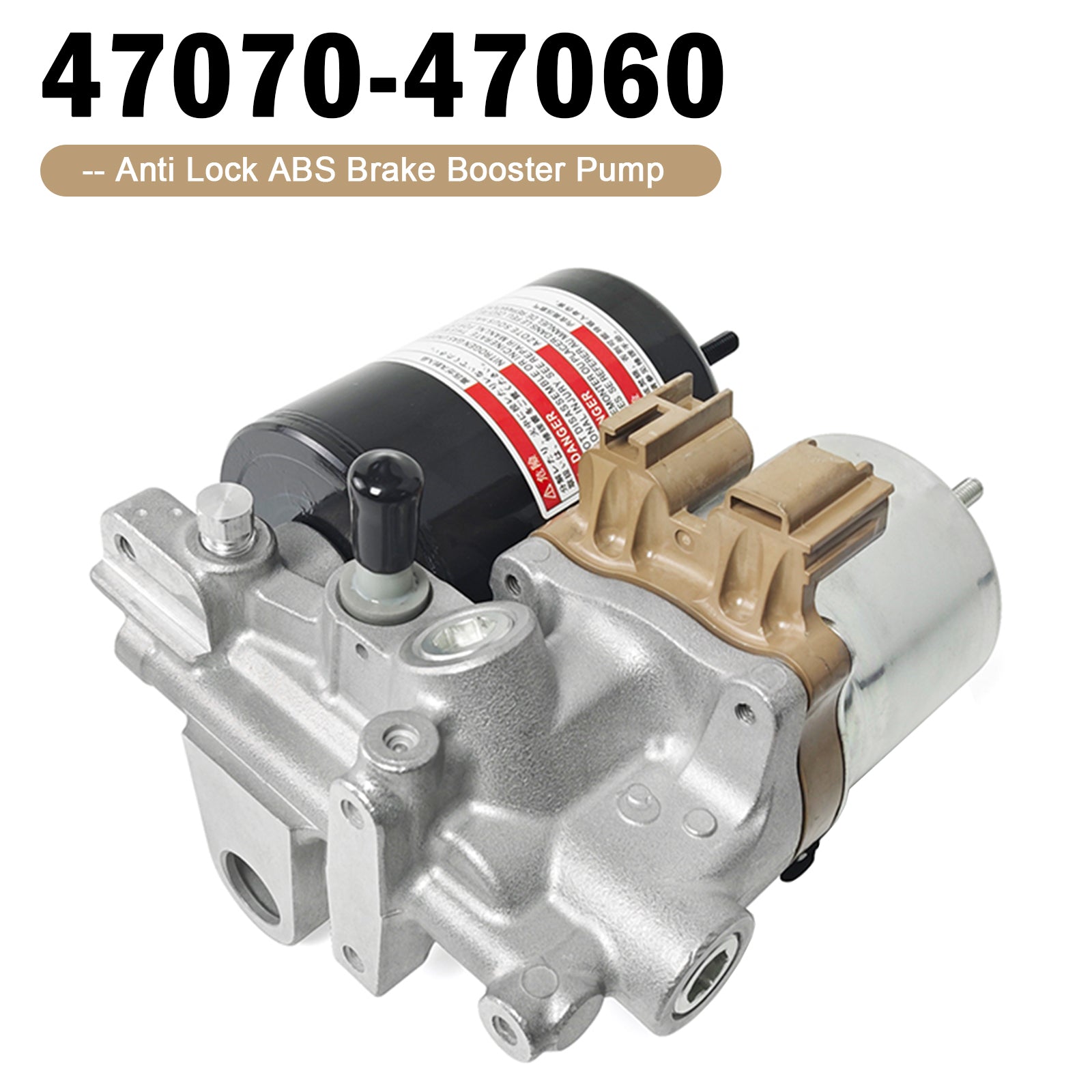 Lukkiutumaton ABS-jarrutehostimen pumppukokoonpano TOYOTA EQ EV KPJ10 2012 47070-47060 47070-47050