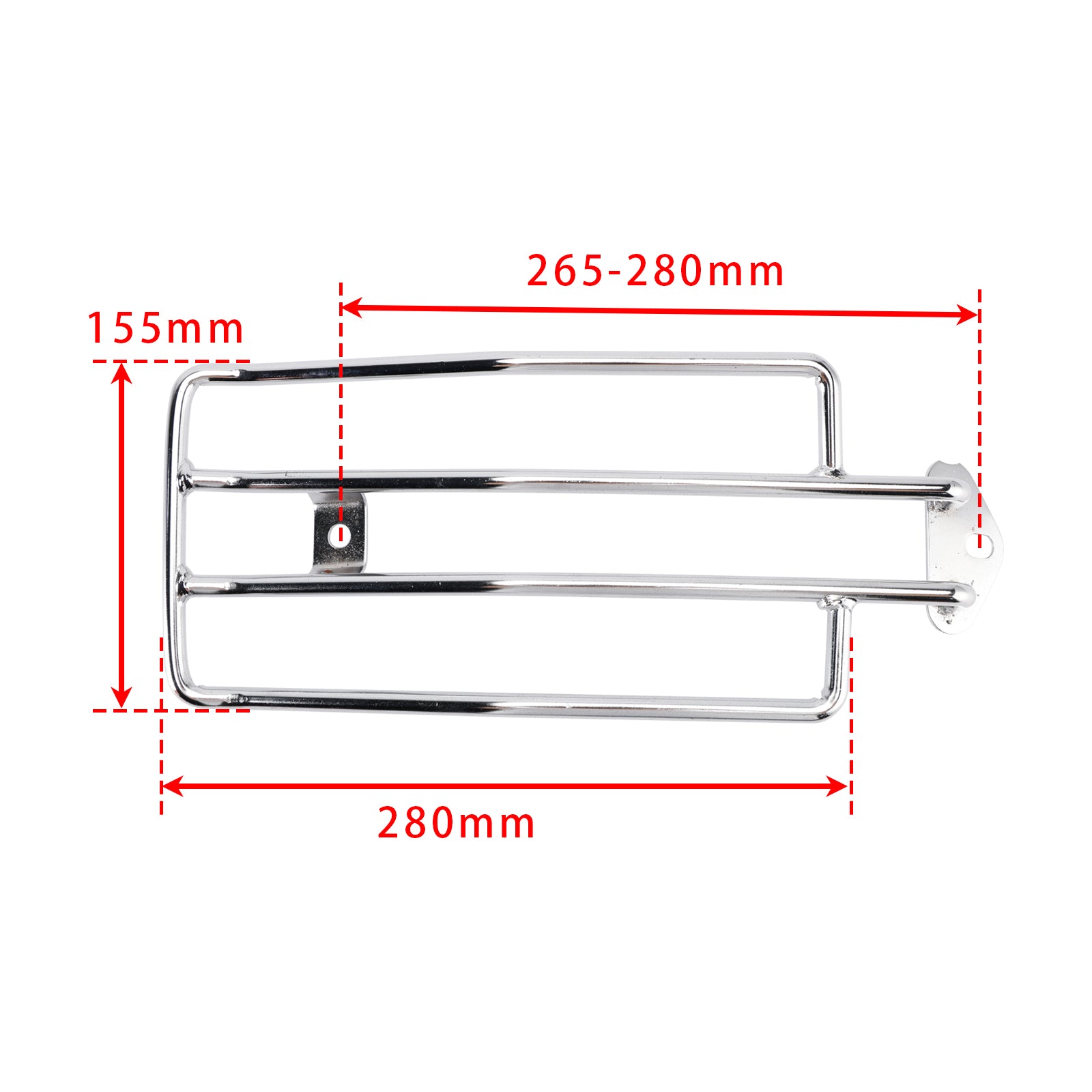 Chrome Solarack bagagerek achter voor Sportster XL883 XL1200 1985-2003