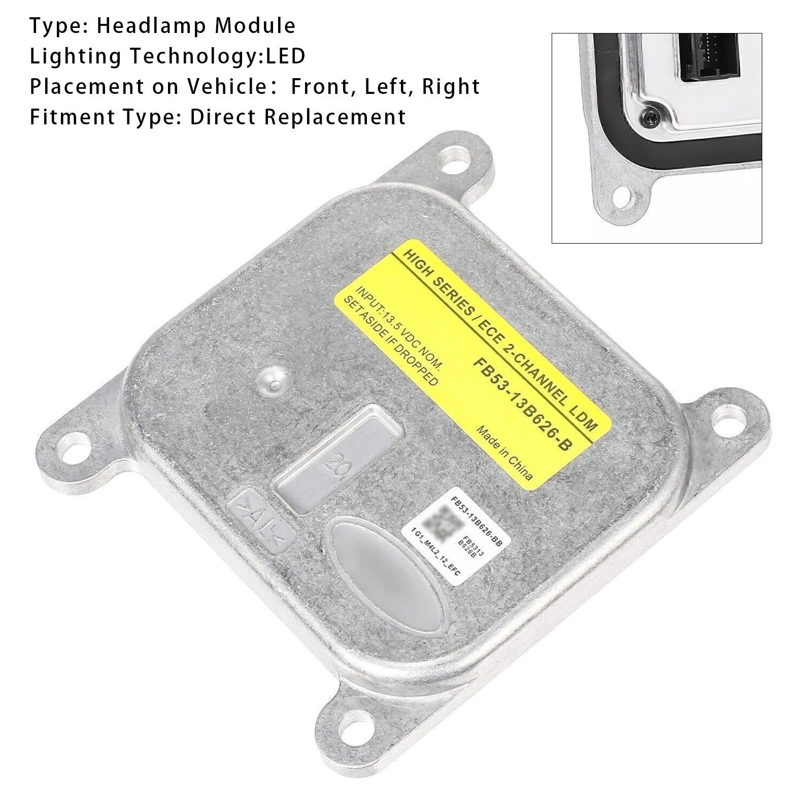 Modulo di punta a LED FB53-13B626-B per Ford Explorer 2016-2019