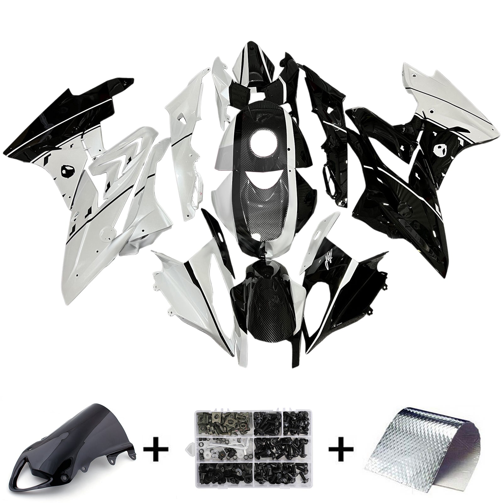 Kit de carénage d'injection pour BMW S1000RR 2009-2014 Carrosserie Plastique ABS