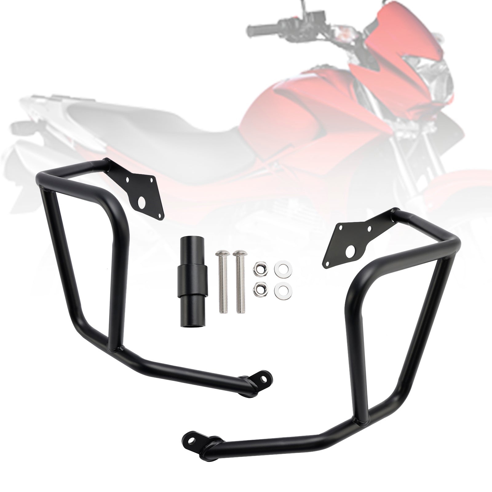 Cadre de protection du moteur Honda NX500 2024, barre de protection supérieure, argent argent