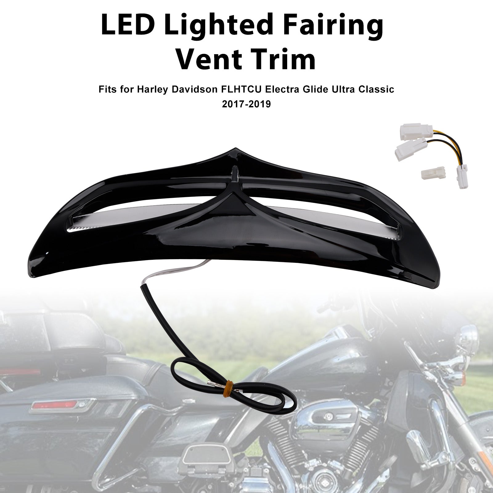 Podświetlana listwa wentylacyjna LED dla Electra Street Glide FLHTCU 2014-2022