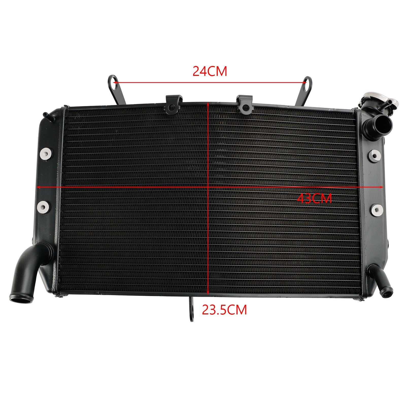 Refroidisseur de moteur de refroidissement de radiateur en aluminium pour Yamaha FZ1 FZ1N 06-18 FZ8 11-19