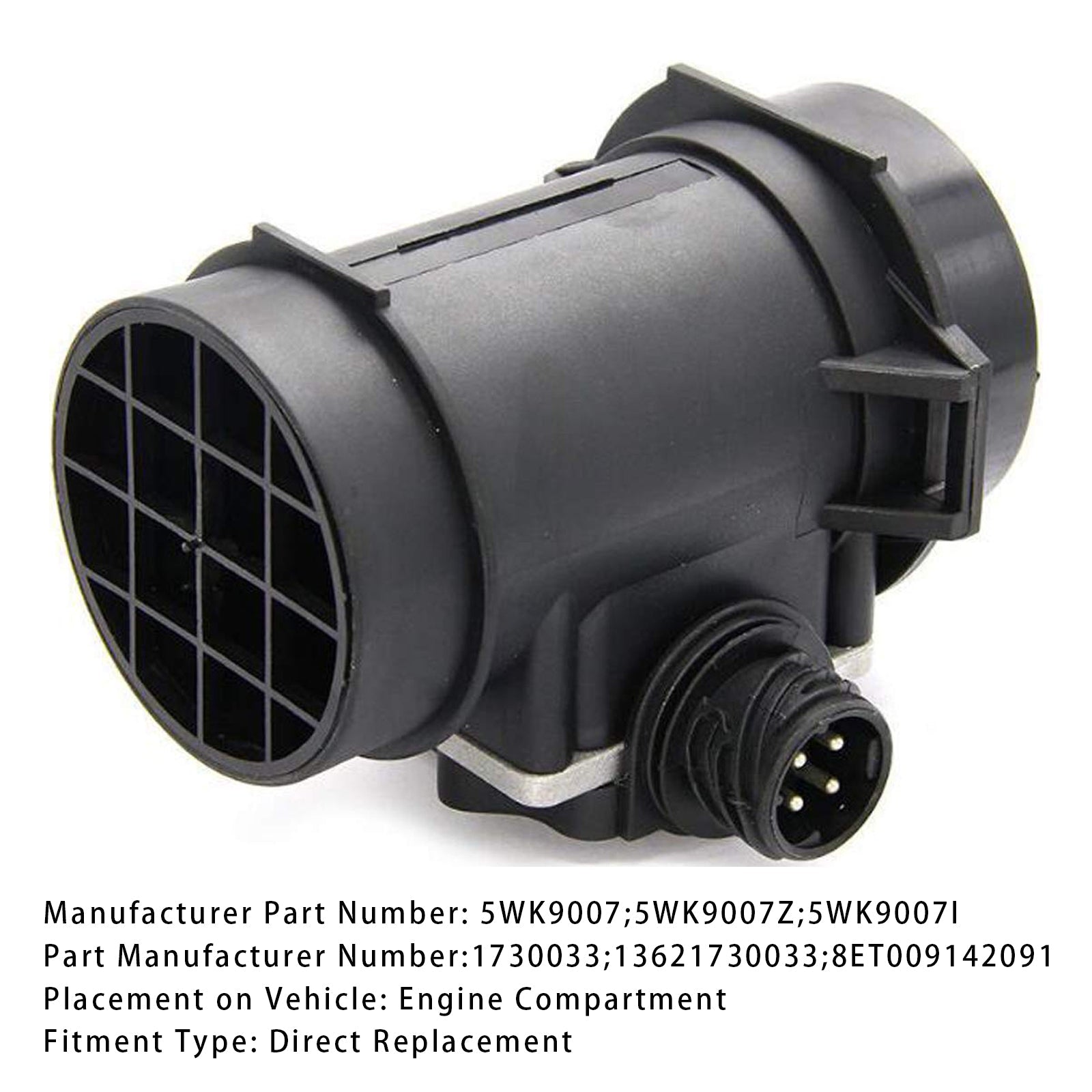 Sensore del misuratore di portata d'massa d'aria per BMW E36 E34 E39 320i 520i 5WK9007