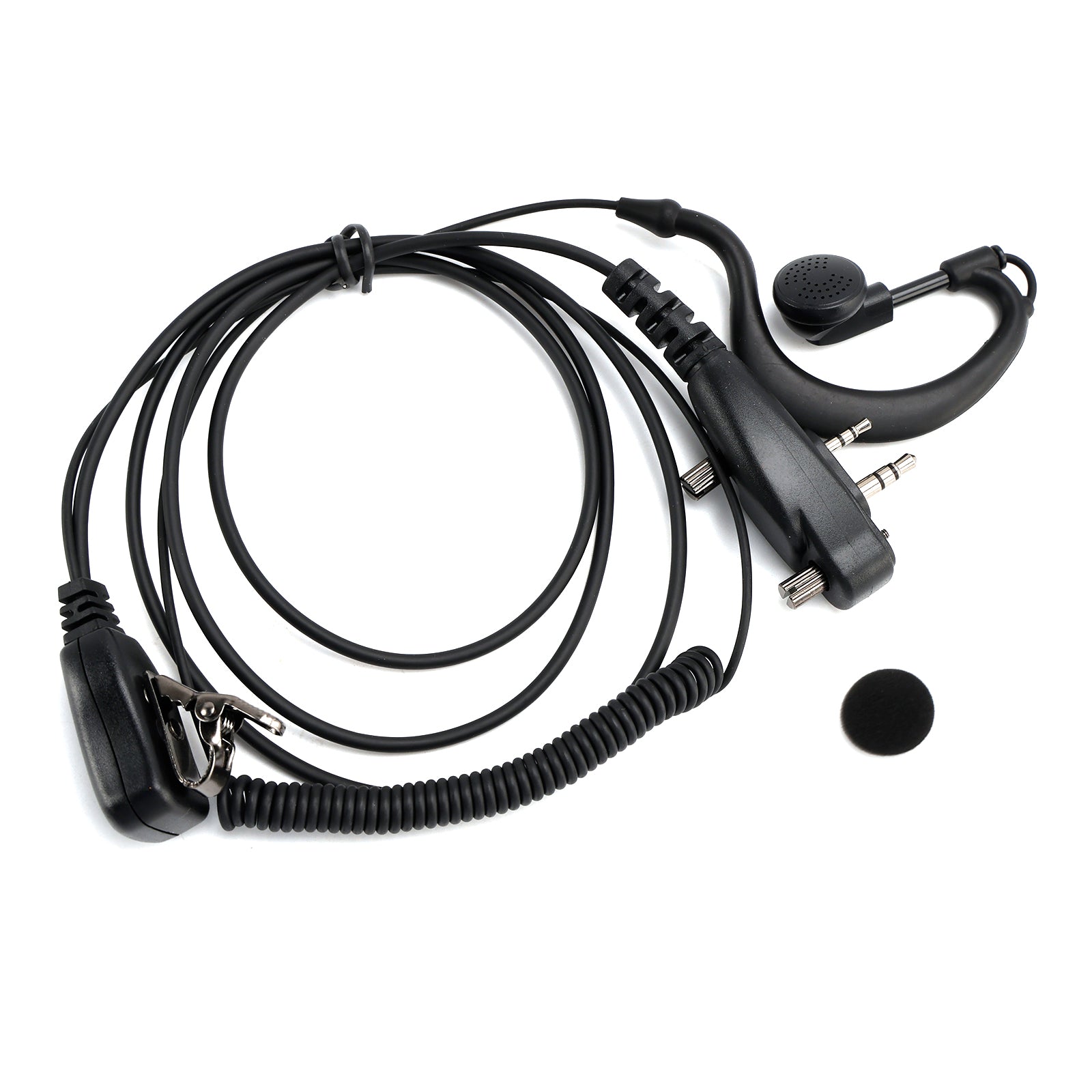 Casque d'écouteurs intra-auriculaires incurvés ICOM F1000-011 pour ICOM A16 IC-F3230 F4230D F1100 F2100D