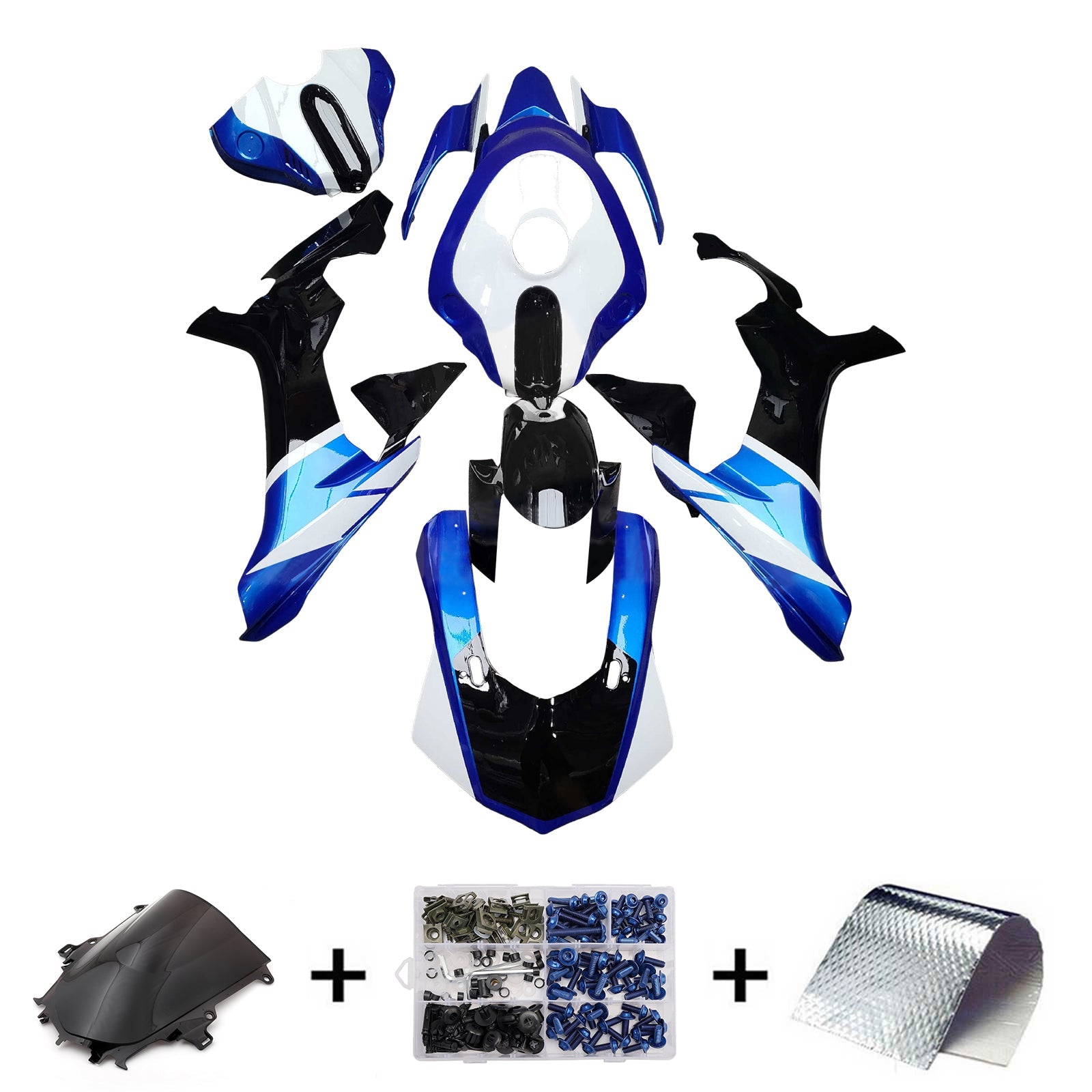 Komplet oklepa z vbrizgano ABS plastiko za Yamaho YZFR1 YZF-R1 2015-2019