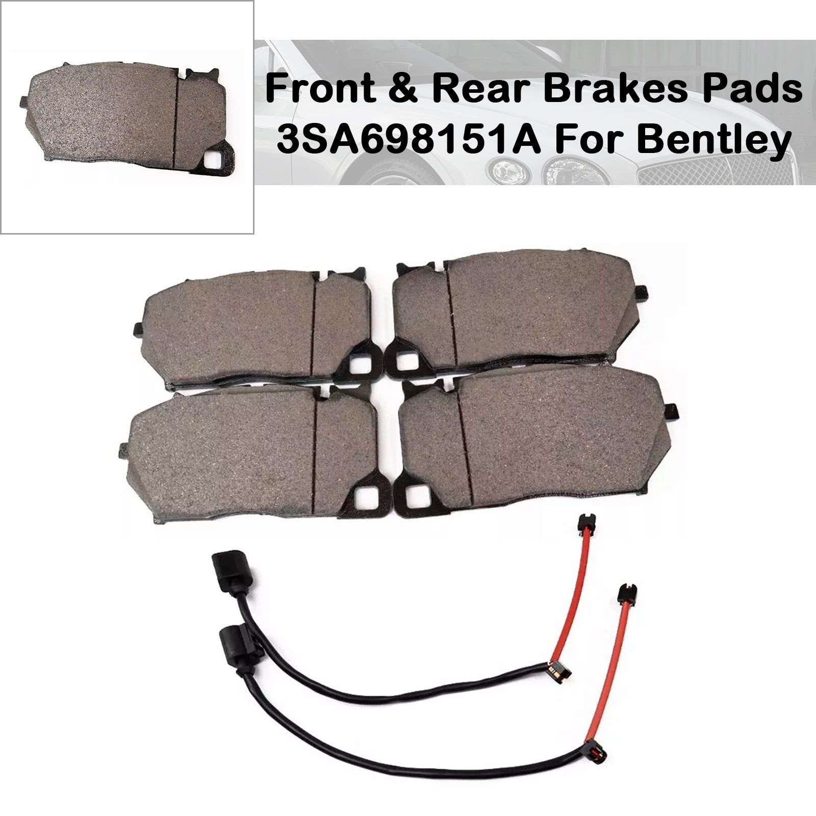 Plaquettes de frein avant Bentley Continental Gt Gtc 2018-2021 3SA698151A