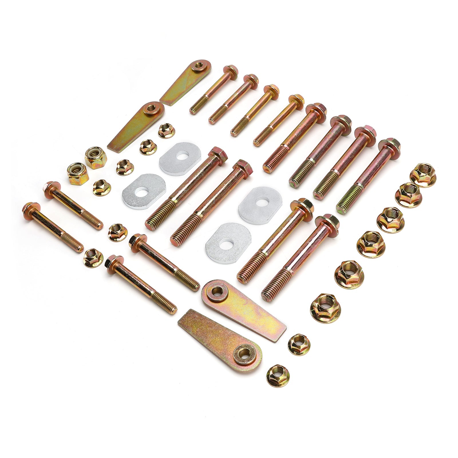 1997-2006 Pour Jeep Wrangler TJ Bras de suspension avant et arrière avec suppression du boulon à came et écrous à drapeau