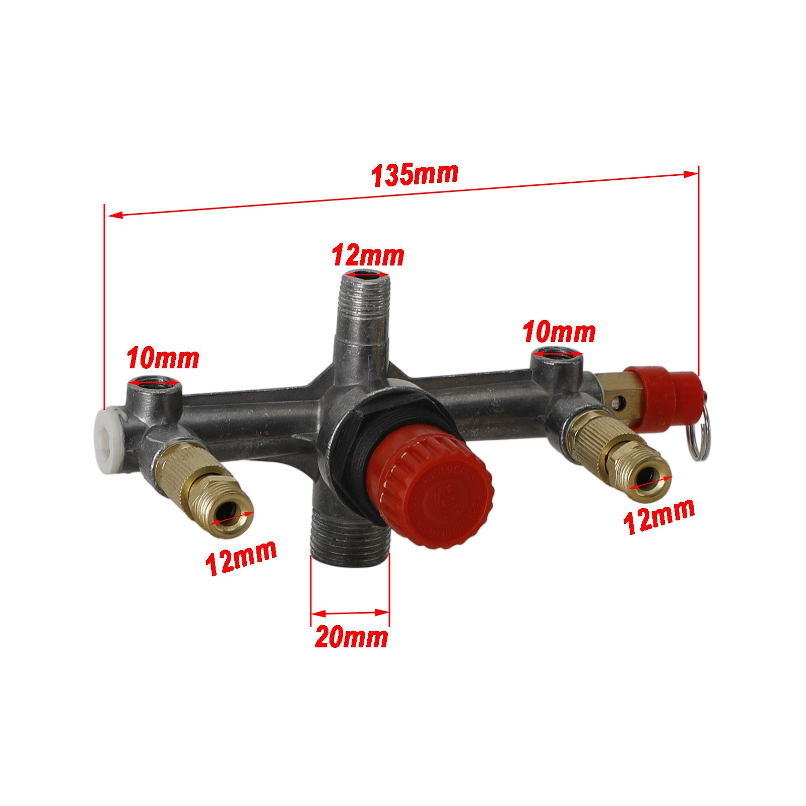 Pièce d'ajustement de jauge de régulateur de collecteur de vanne de commutateur de contrôle de pression de compresseur d'air